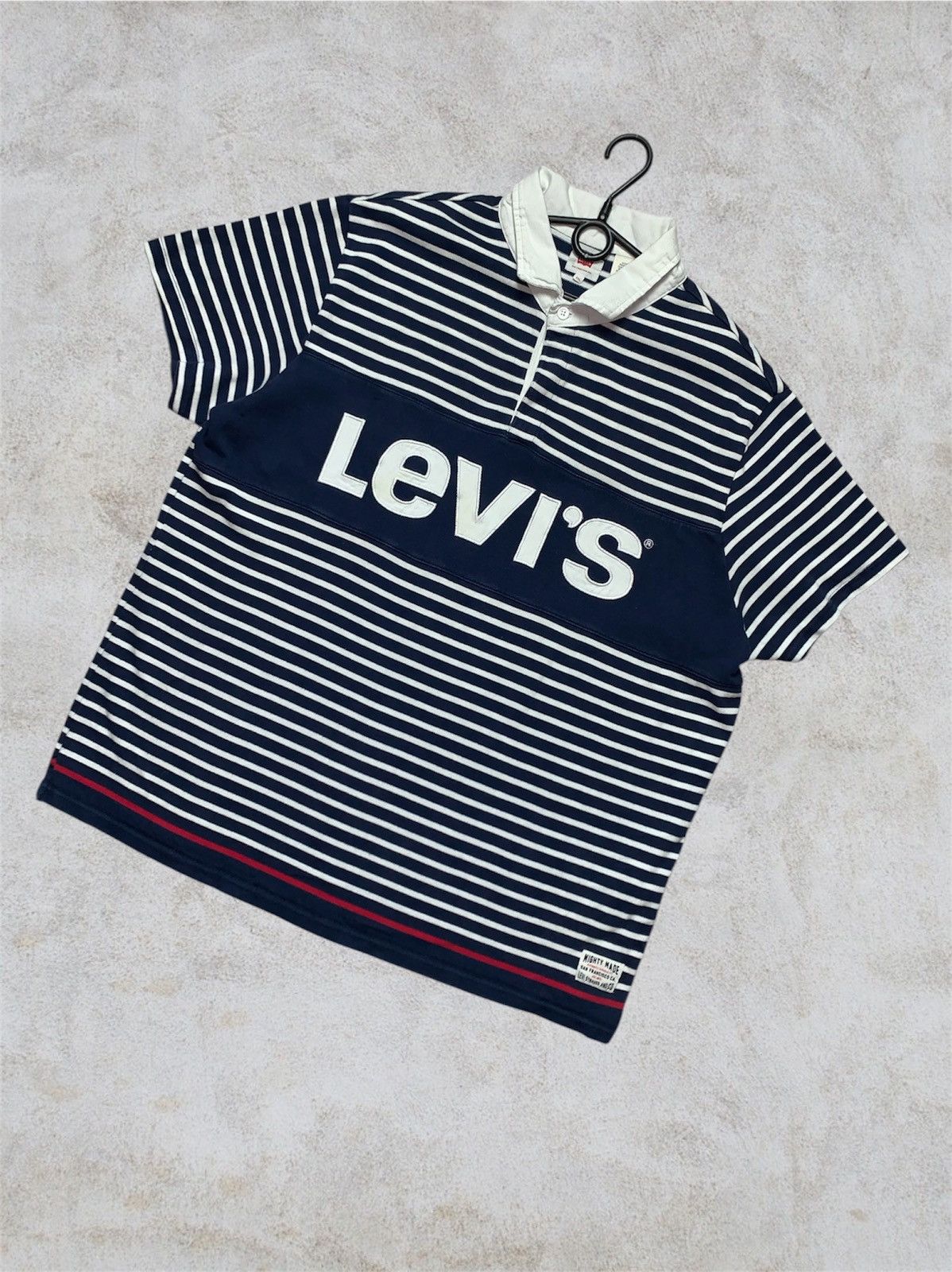Levi’s vintage polo shirt striped size XXL