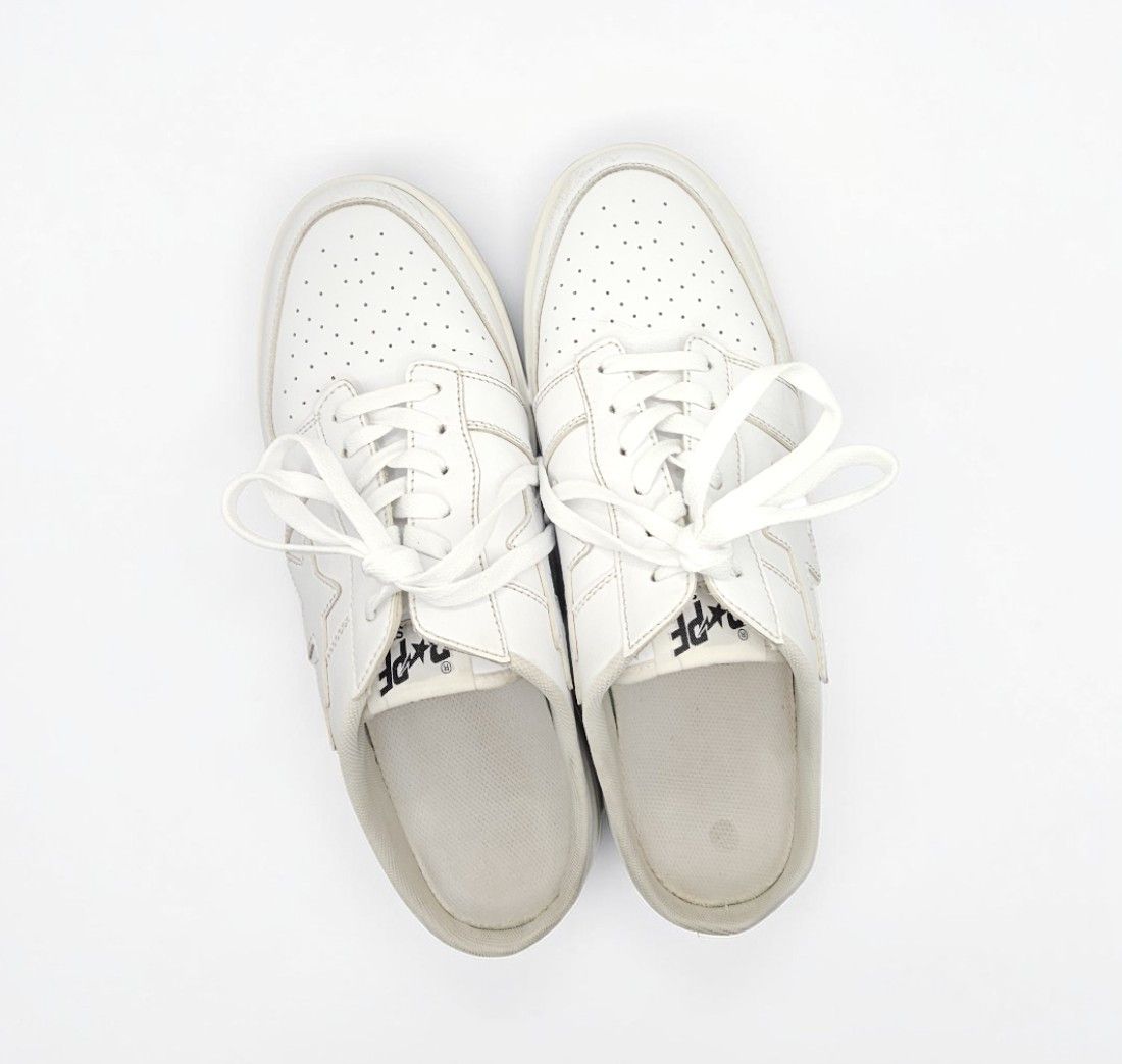 Bape BAPE STA White Leather Sneakers Size 12 Authentic Bapesta Size US 12 / EU 45 - 3 Thumbnail