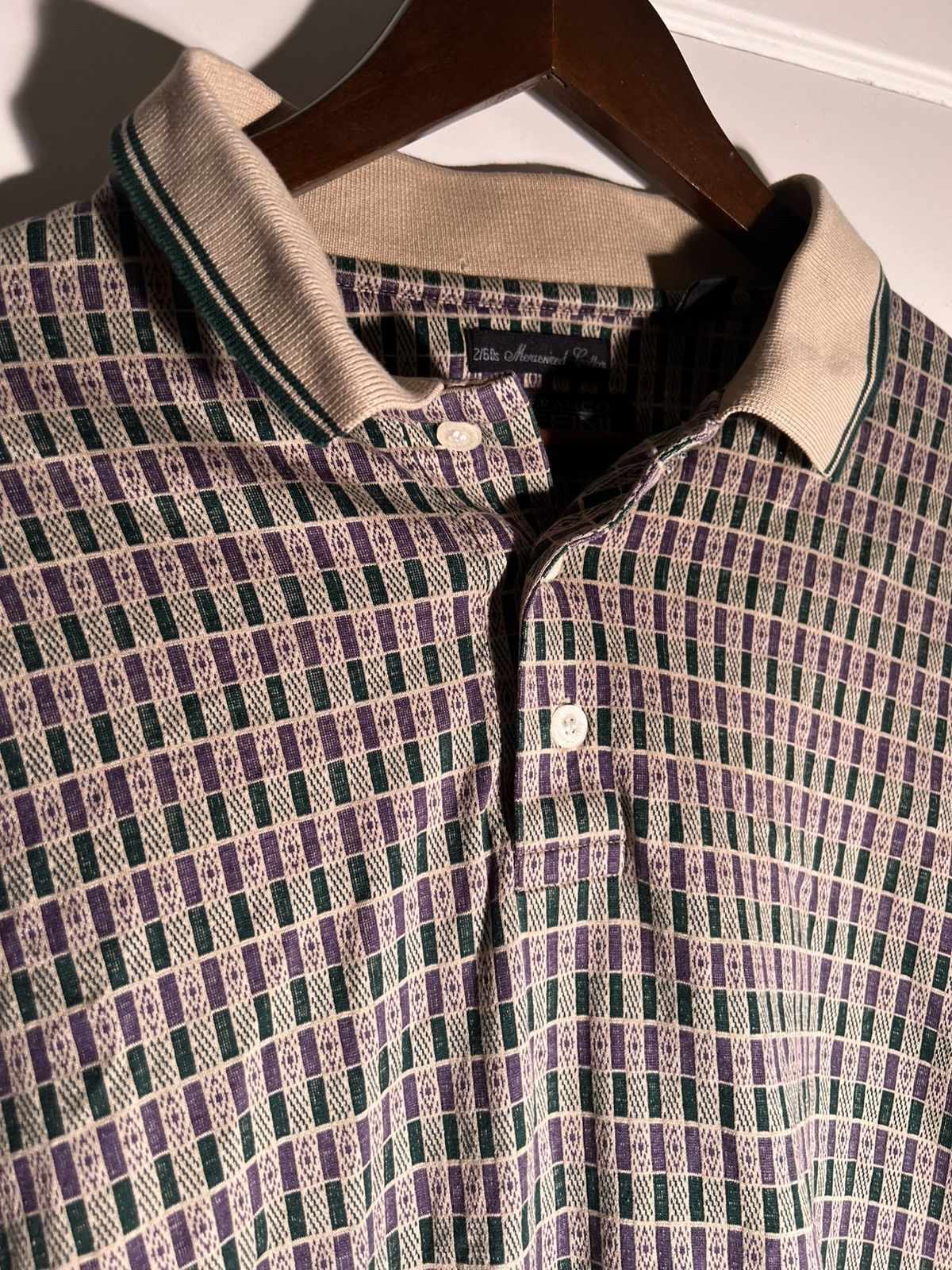 Vintage 90's 2000's Y2K VTG Vintage Ruffini Multi Pattern Retro Polo Size US XXL / EU 58 / 5 - 3 Thumbnail