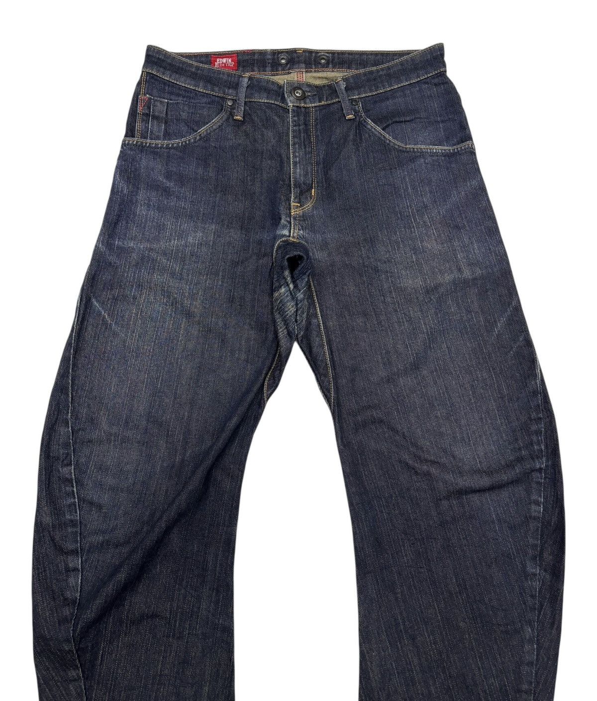 Hysteric Glamour Edwin Blue Trip Curved Jeans Banana Cut Denim Size US 30 / EU 46 - 7 Thumbnail