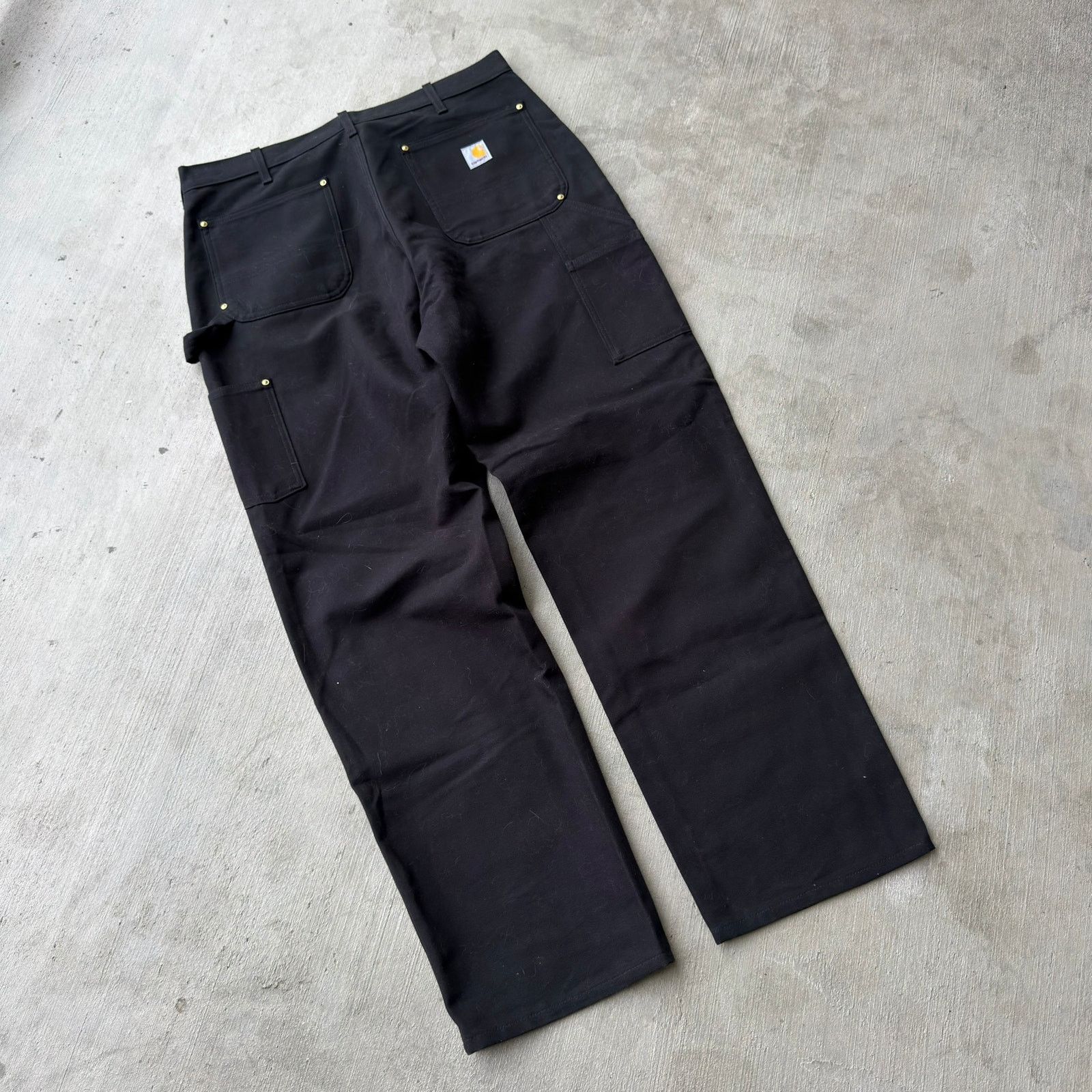 Carhartt × Vintage Carhartt black double knee work wear carpenter pants Size US 37 - 4 Thumbnail