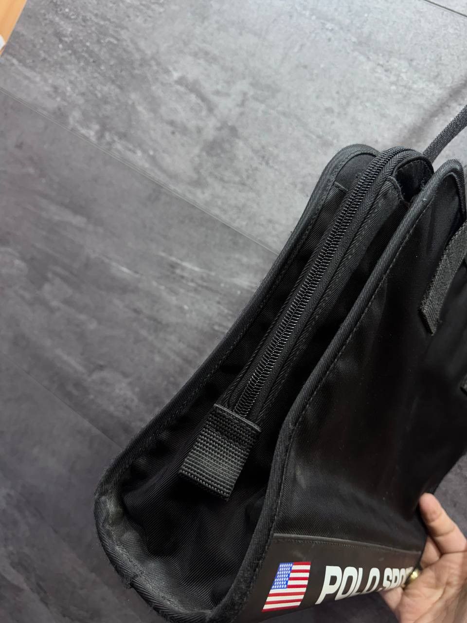 Polo Ralph Lauren Vintage Polo Sport Black Tote Bag 90s Handbag Size ONE SIZE - 15 Thumbnail