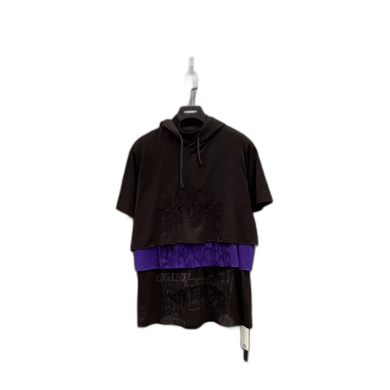 Givenchy Givenchy Color-blocked Short Sleeve Hoodie Size US M / EU 48-50 / 2 - 1 Thumbnail