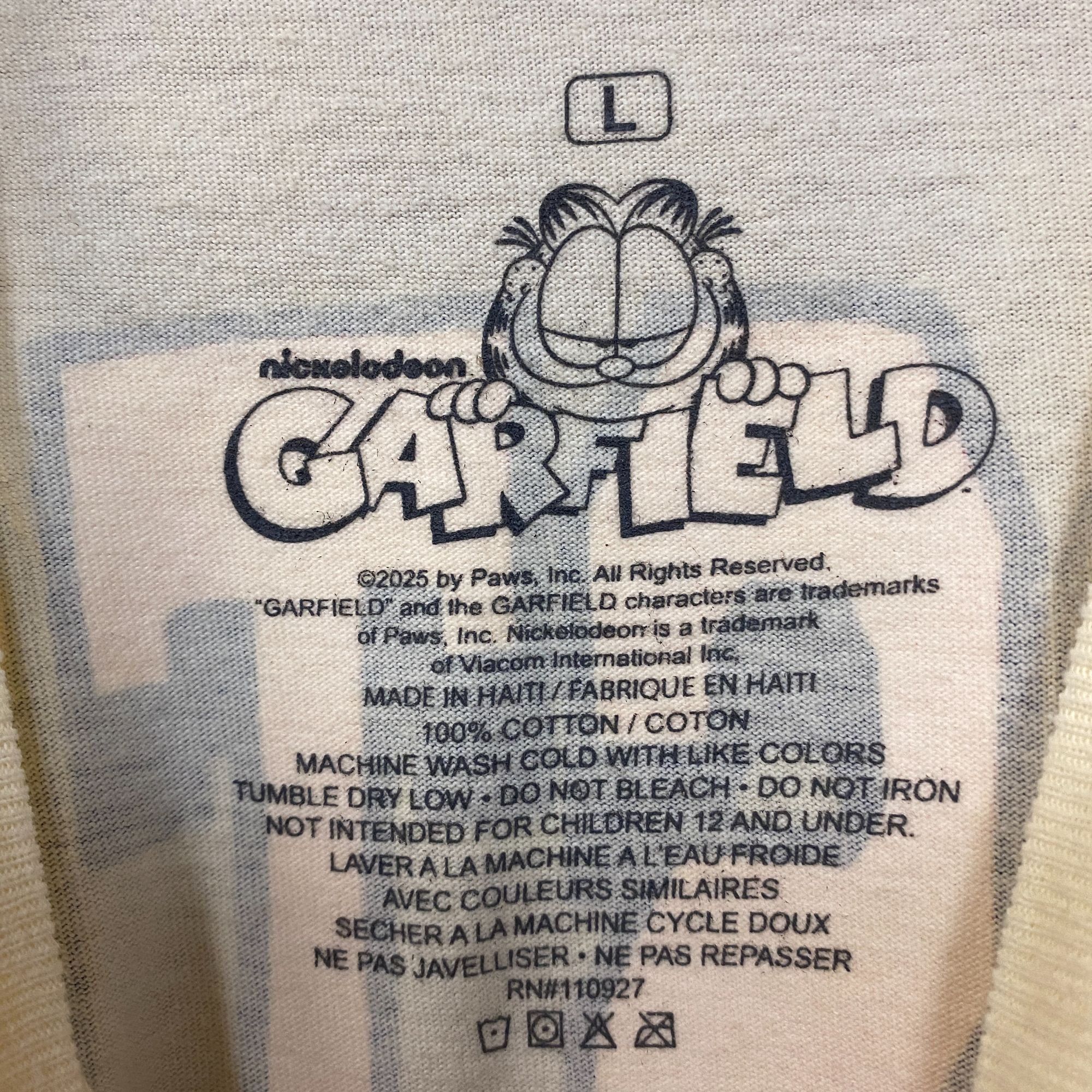 Nickelodeon Garfield Boston Baseball Cartoon Graphic Design T-Shirt Larg Size US L / EU 52-54 / 3 - 5 Thumbnail