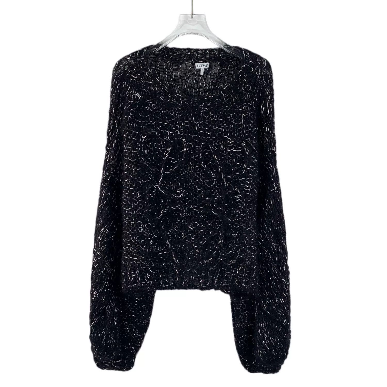 Loewe black mohair crew neck long sleeve sweater Size US XS / EU 42 / 0 - 1 Thumbnail
