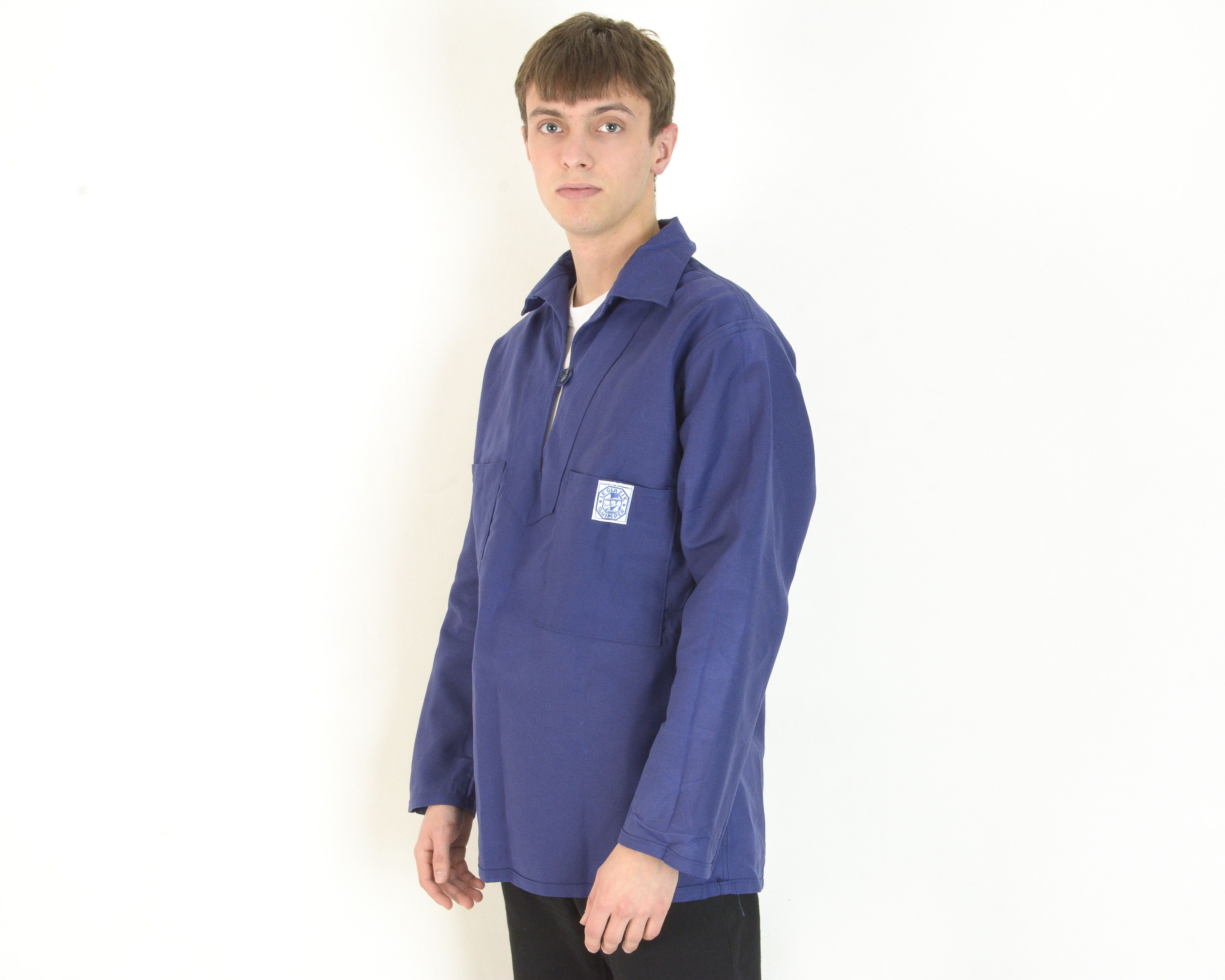 Le Laboureur Le Glazik French Sailor Smock Shirt 70s S Pullover anorak XS Size US S / EU 44-46 / 1 - 3 Thumbnail