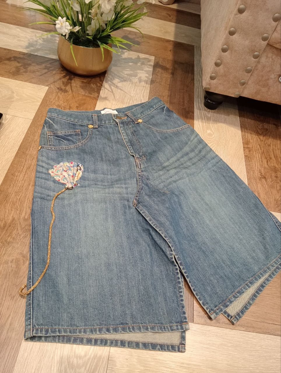 Tsumori Chisato VINTAGE TSUMORI CHISATO ISSEY MIYAKE DENIM MINI SKIRT Size 29" - 3 Thumbnail