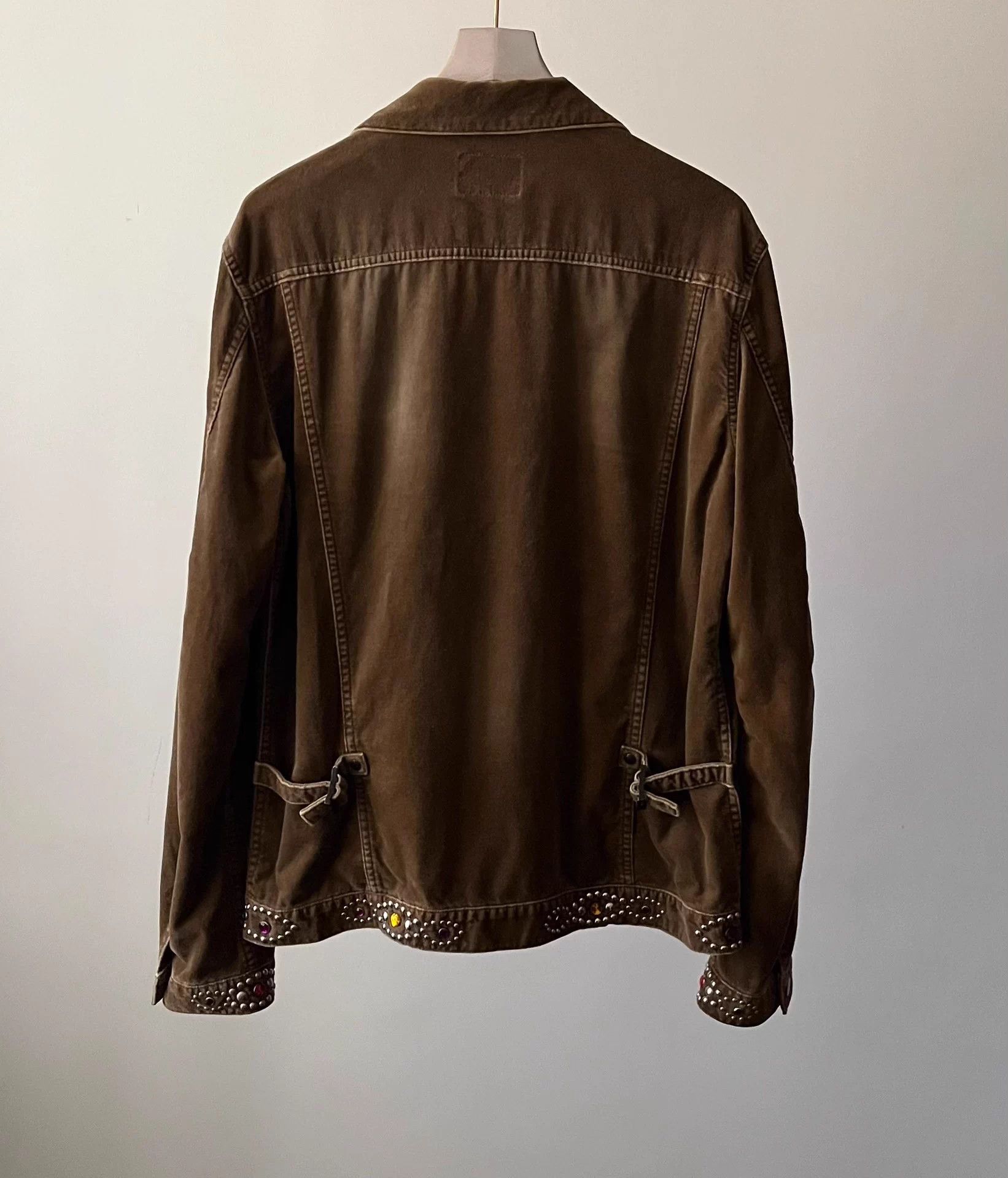 Number (N)ine Number (N)ine 03AW Gem Velvet Jacket Size US XL / EU 56 / 4 - 2 Thumbnail