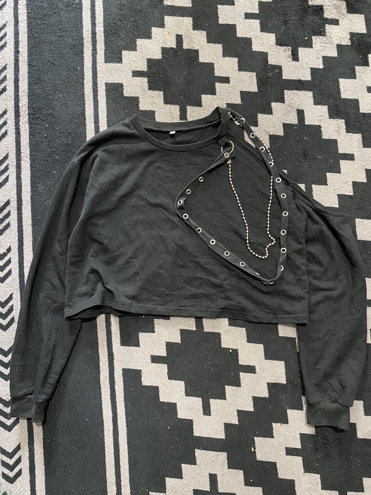 If Six Was Nine × Japanese Brand × Le Grande Bleu (L.G.B.) Seditionaries unkwn cropped punk sweatshirts y2k Size US M / EU 48-50 / 2 - 1 Thumbnail