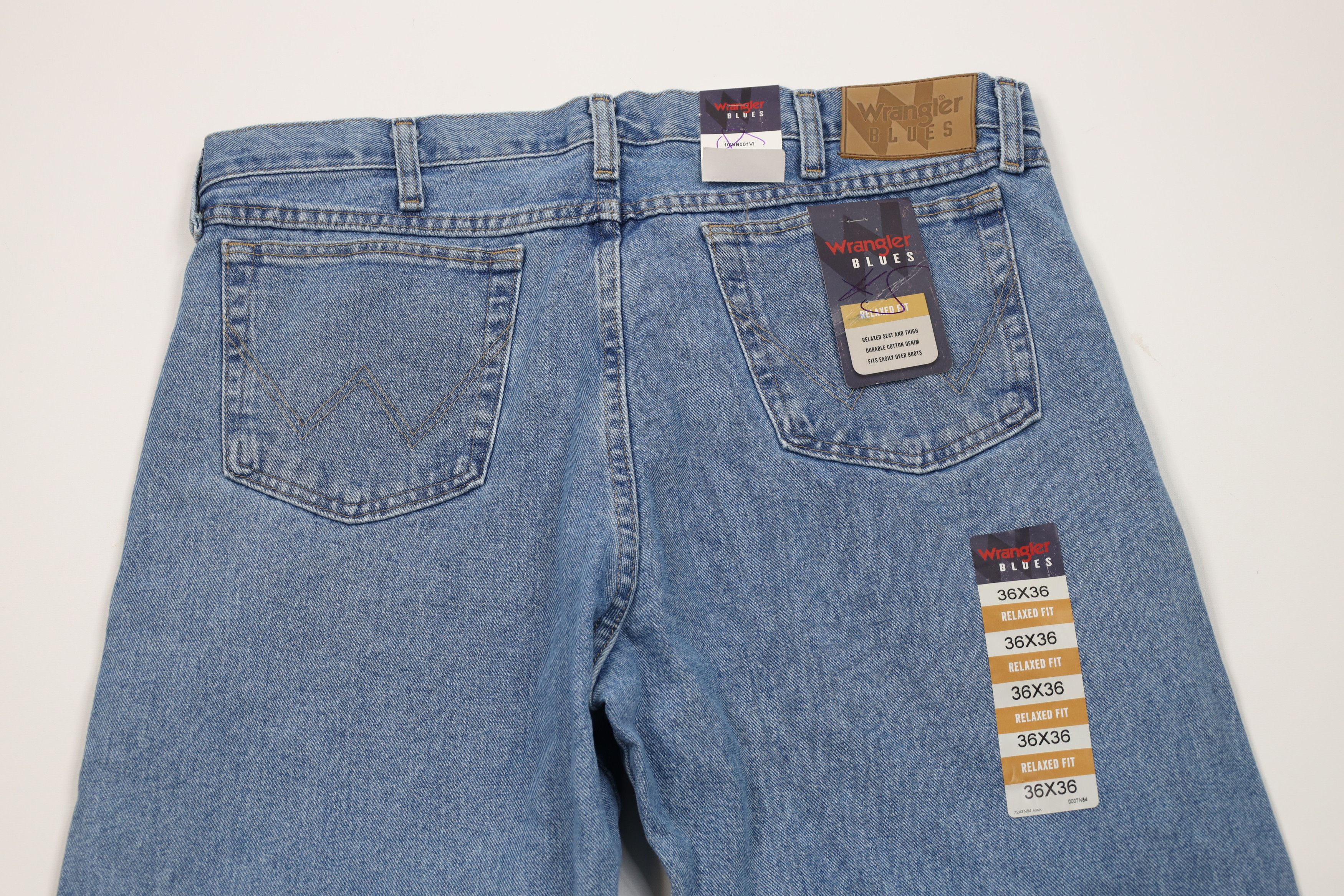 Deadstock Y2K Wrangler Fit Western Bootcut Denim Jeans Blue