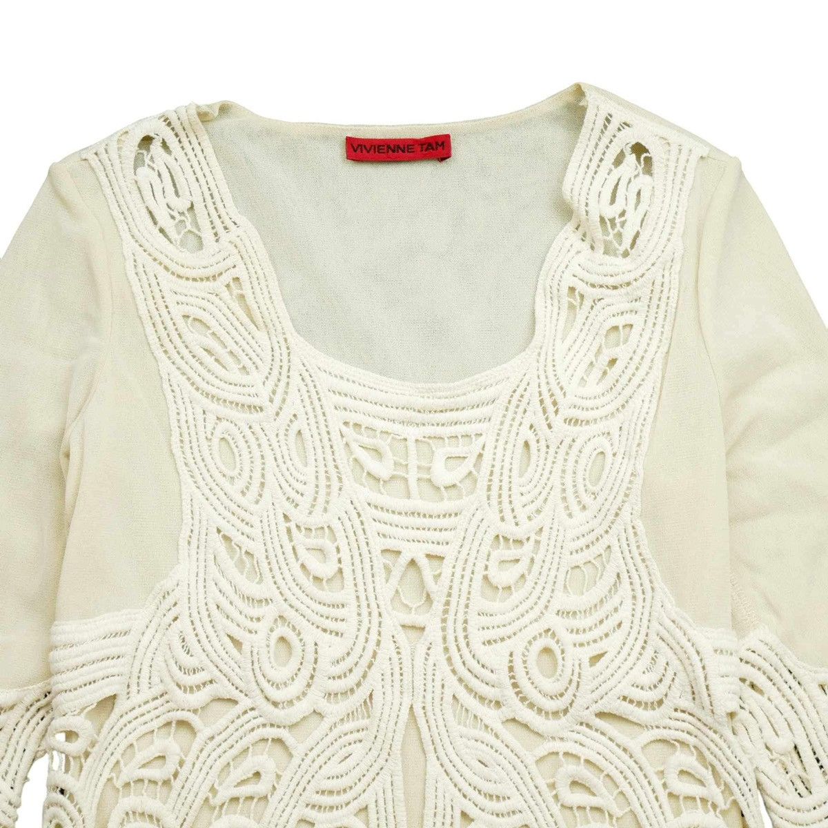 Designer × Japanese Brand × Vivienne Tam Vivienne Tam Lace pattern Long Sleeve Size S / US 4 / IT 40 - 3 Thumbnail