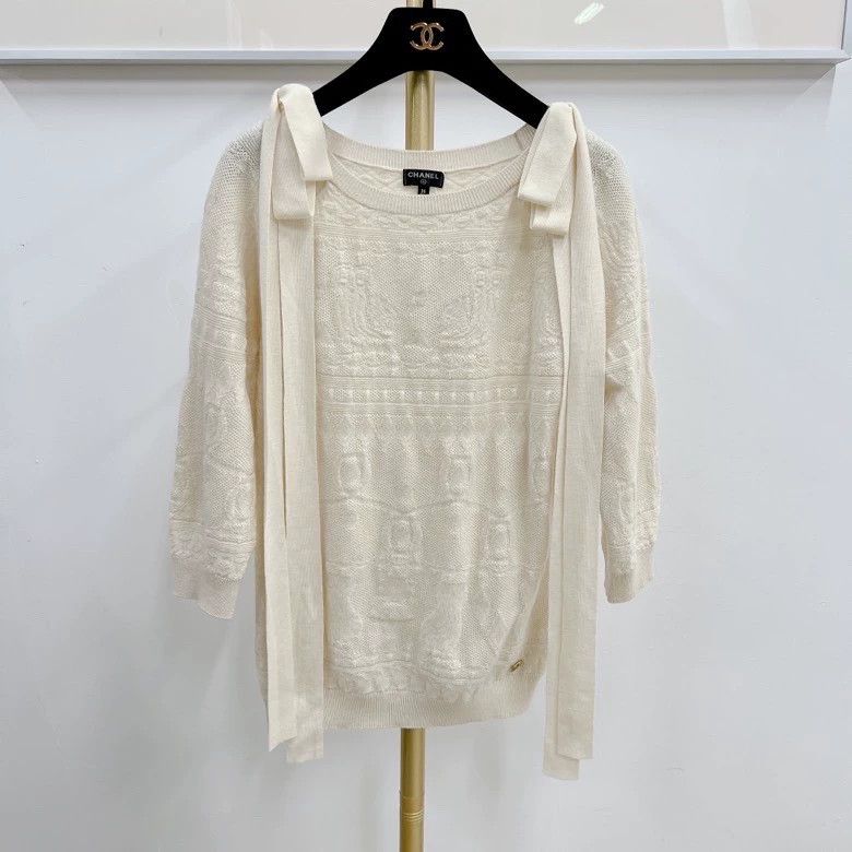 Chanel Chanel Greek series knitted sweater Size XS / US 0-2 / IT 36-38 - 1 Thumbnail