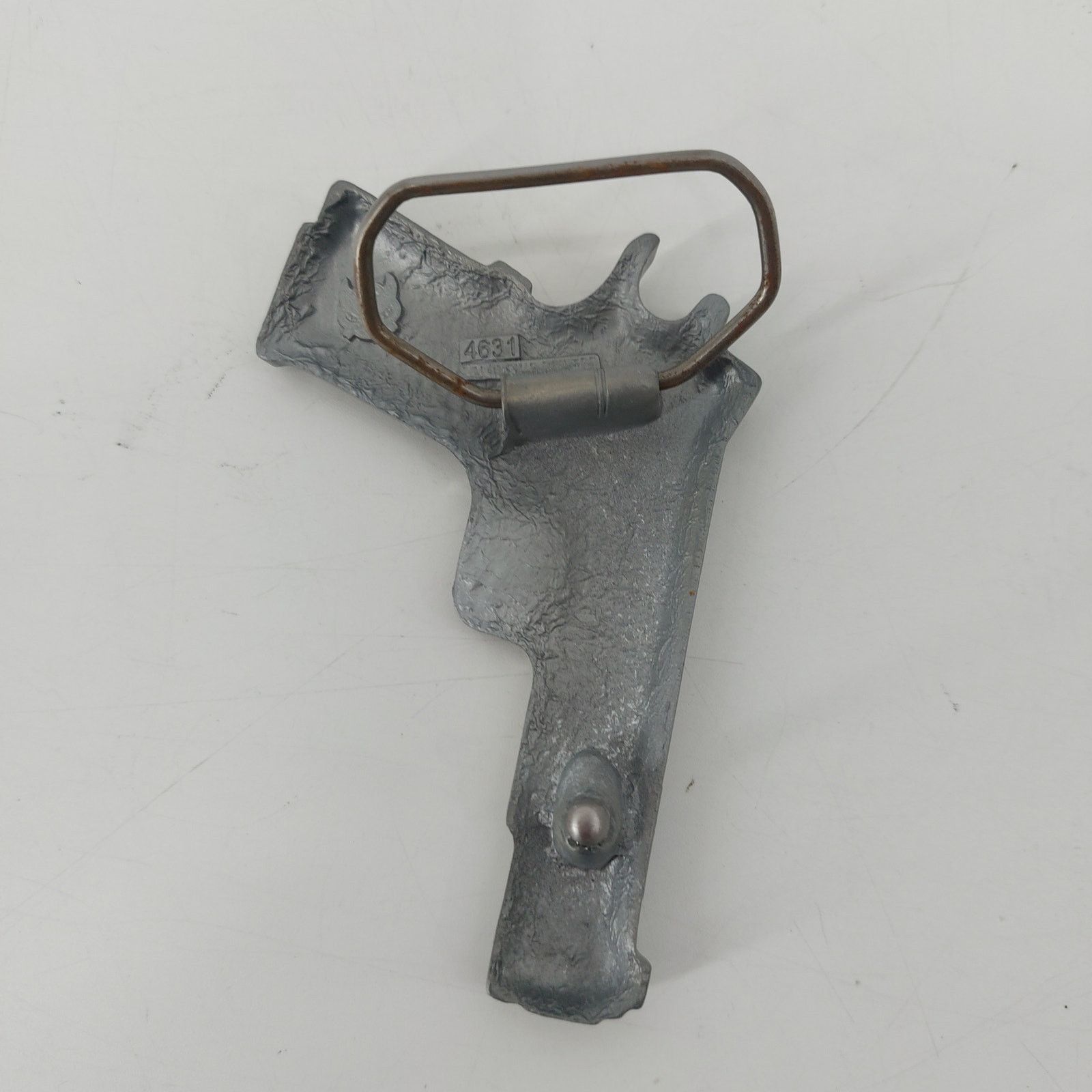 Vintage Gun Belt Buckle Rifle Pistol Belt Buckle Silver Gray Tone Size ONE SIZE - 5 Thumbnail