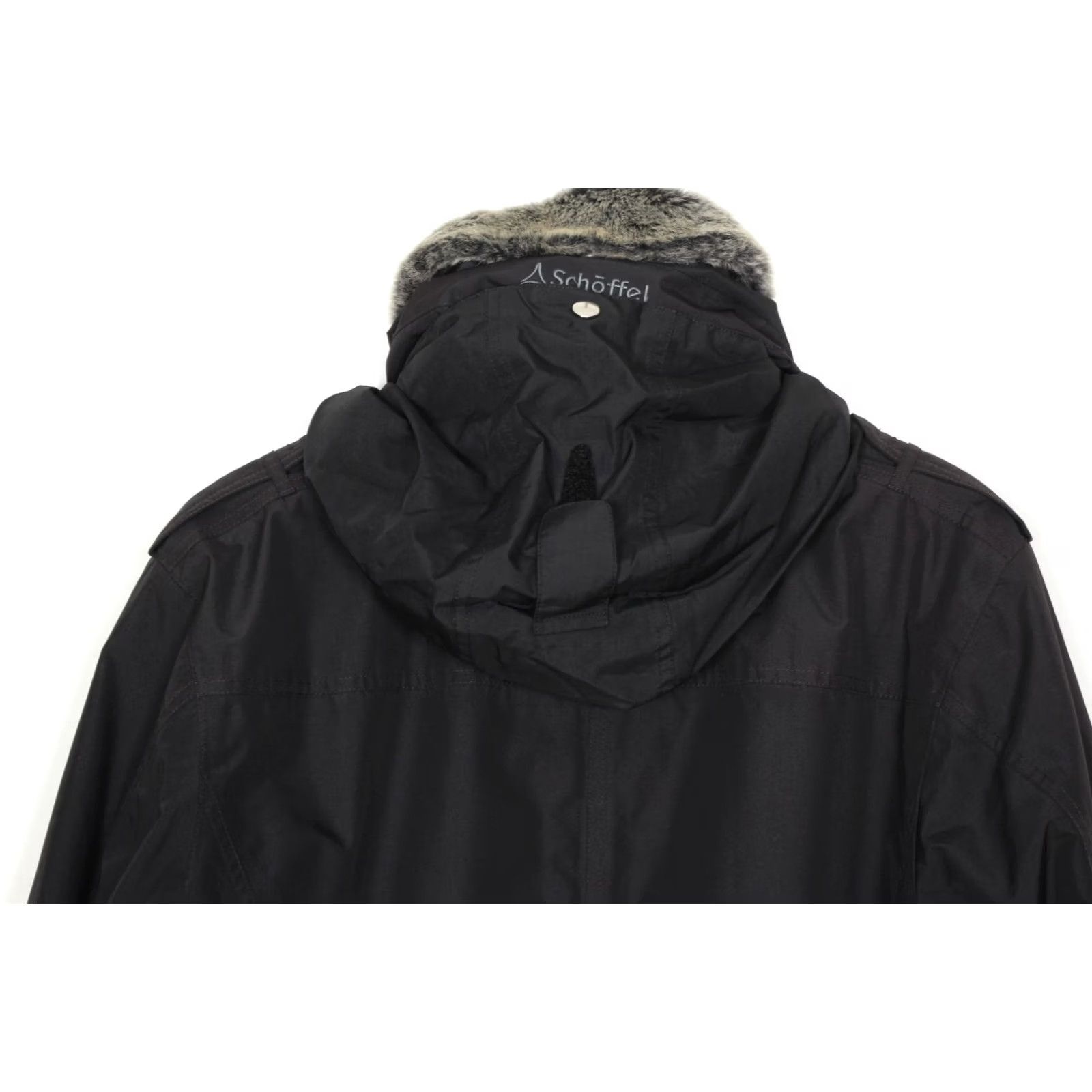 Vintage SCHOFFEL Fairway Jacket Women Size UK 16 D 42 F 42 I 48 Hooded Fur Collar 3 in 1 Size XXL / US 16-18 / IT 52-54 - 6 Thumbnail