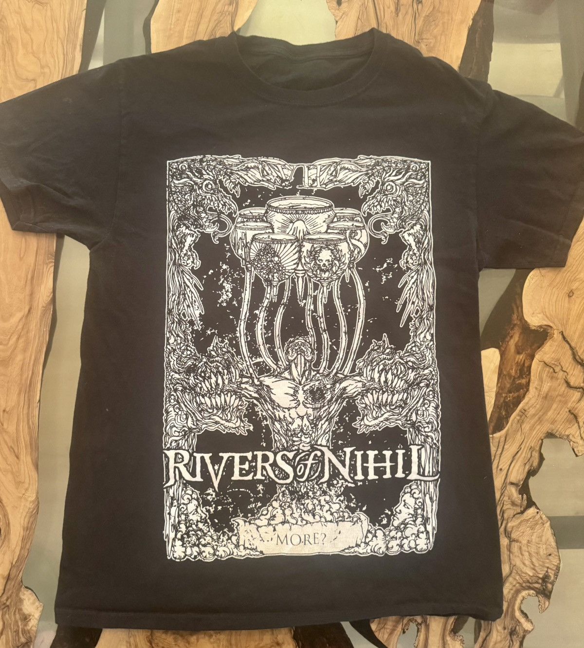 Band Tees × Slayer Rivers of Nihil 2022 Terrestria World Tour USA Leg Tee MED Size US M / EU 48-50 / 2 - 1 Thumbnail