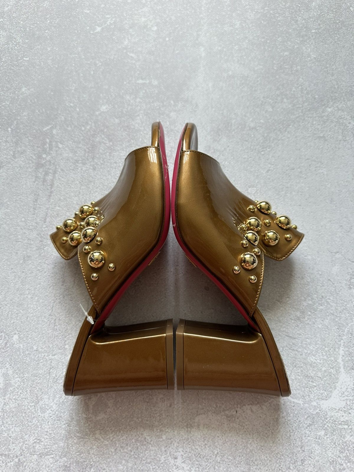 Versace versace 1969 shoes women platform gold size 38 made in Italy Size US 8 / IT 38 - 8 Thumbnail
