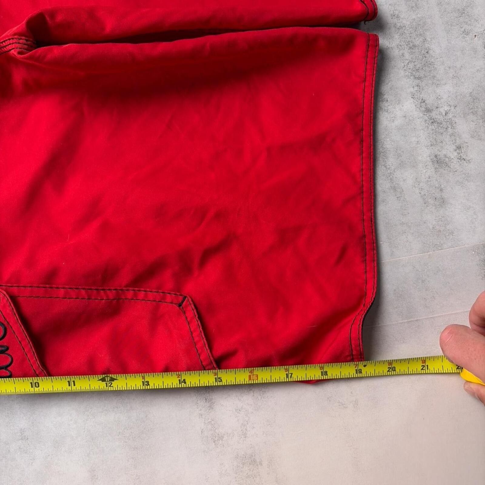 Quiksilver Y2K Red Quiksilver Surf Grunge Baggy Board Shorts Size US 30 / EU 46 - 7 Thumbnail
