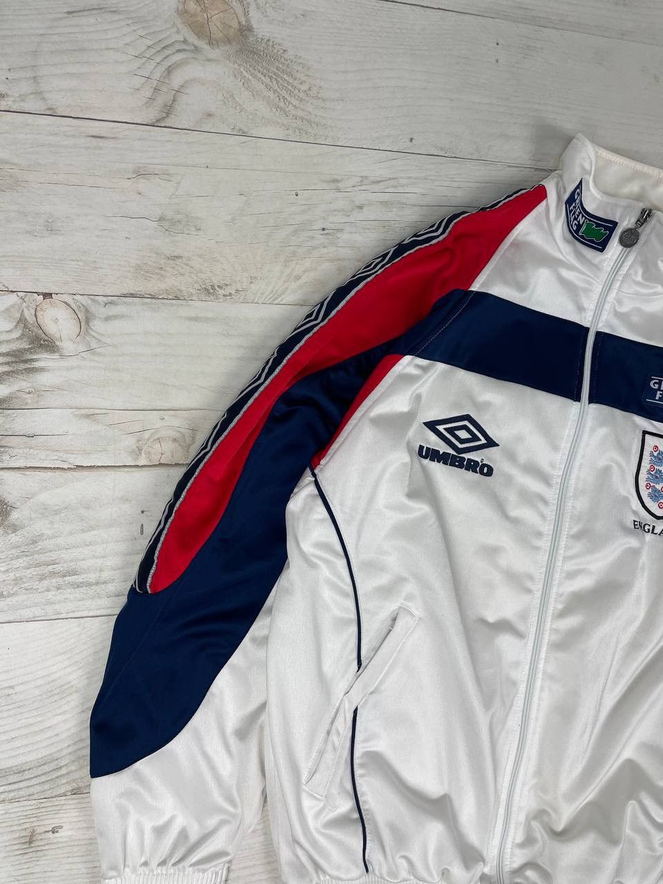 Umbro Vintage Umbro England Training Soccer Track Jacket 1998 1999 Size US M / EU 48-50 / 2 - 5 Thumbnail