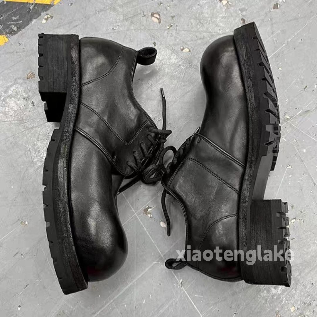 Vintage Utility punk yuppie derby thick sole yuppie boots shoes Size US 10 / EU 43 - 3 Thumbnail