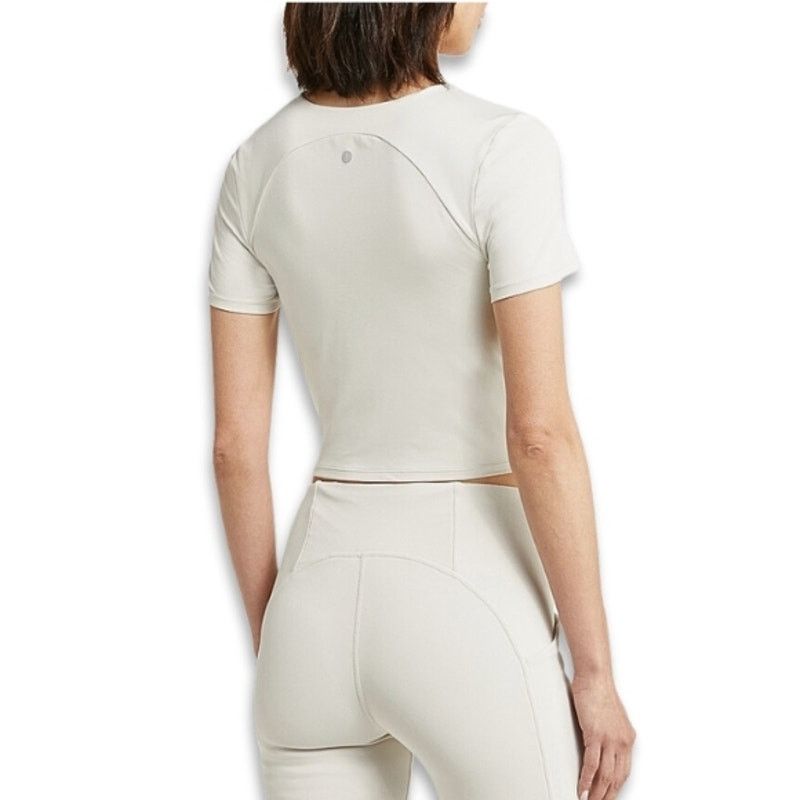 Other Zella Crop Top Scoop Neckline Built-In Padded Bra Beige W M Size M / US 6-8 / IT 42-44 - 5 Thumbnail