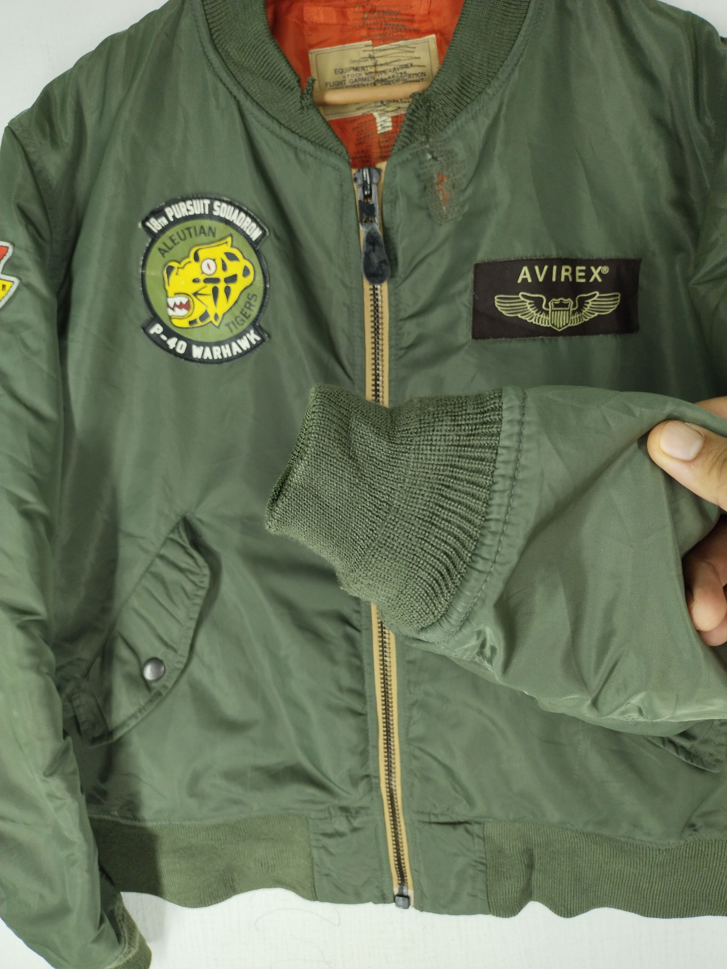 Avirex Avirex P-40 Warhawk Aleutian Tigers Bomber Jacket Size US L / EU 52-54 / 3 - 11 Thumbnail