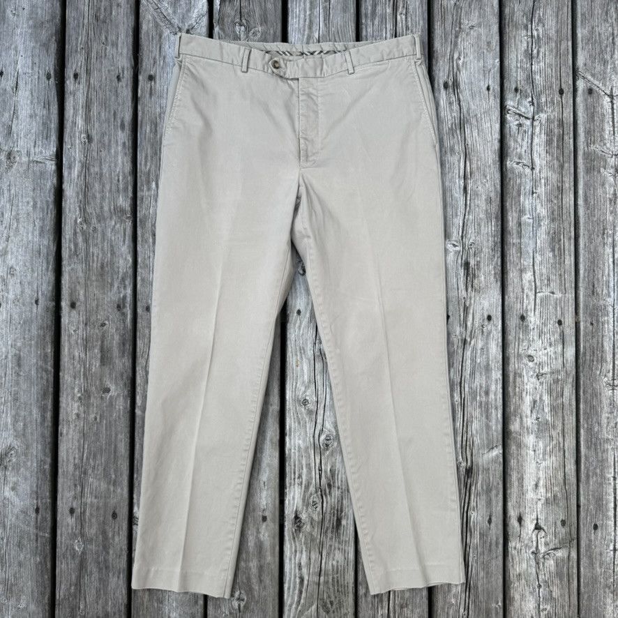Burberry Khaki Trousers Size US 40 / EU 56 - 2 Thumbnail