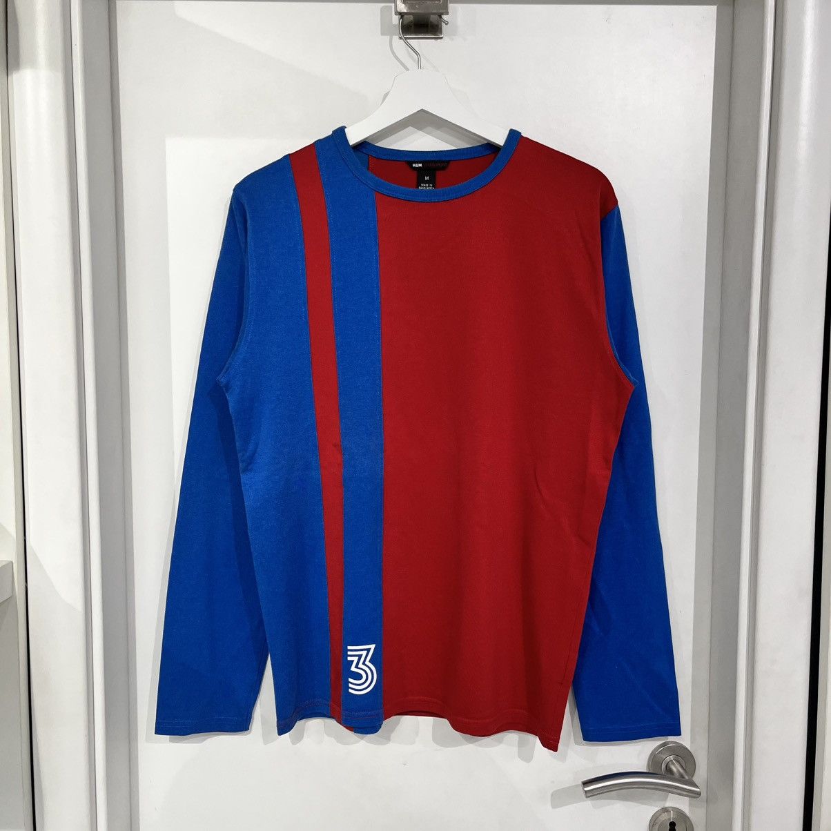 H&M Crewneck Red/Blue Size US M / EU 48-50 / 2 - 1 Thumbnail