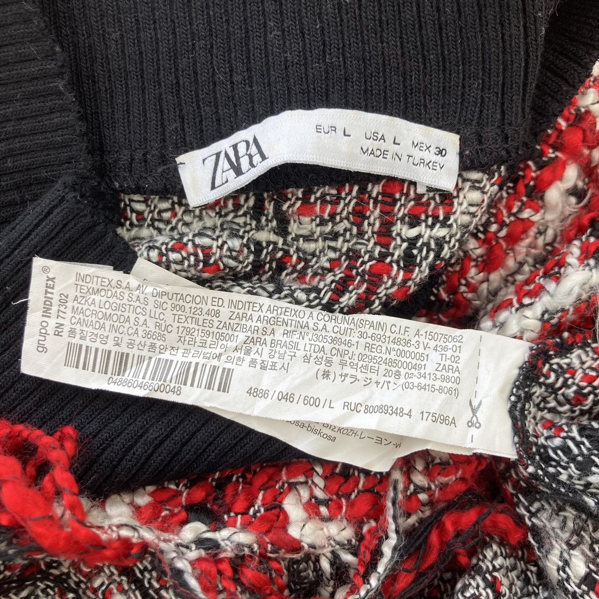 Zara ZARA TWEED SWEATER Size L / US 10 / IT 46 - 8 Thumbnail