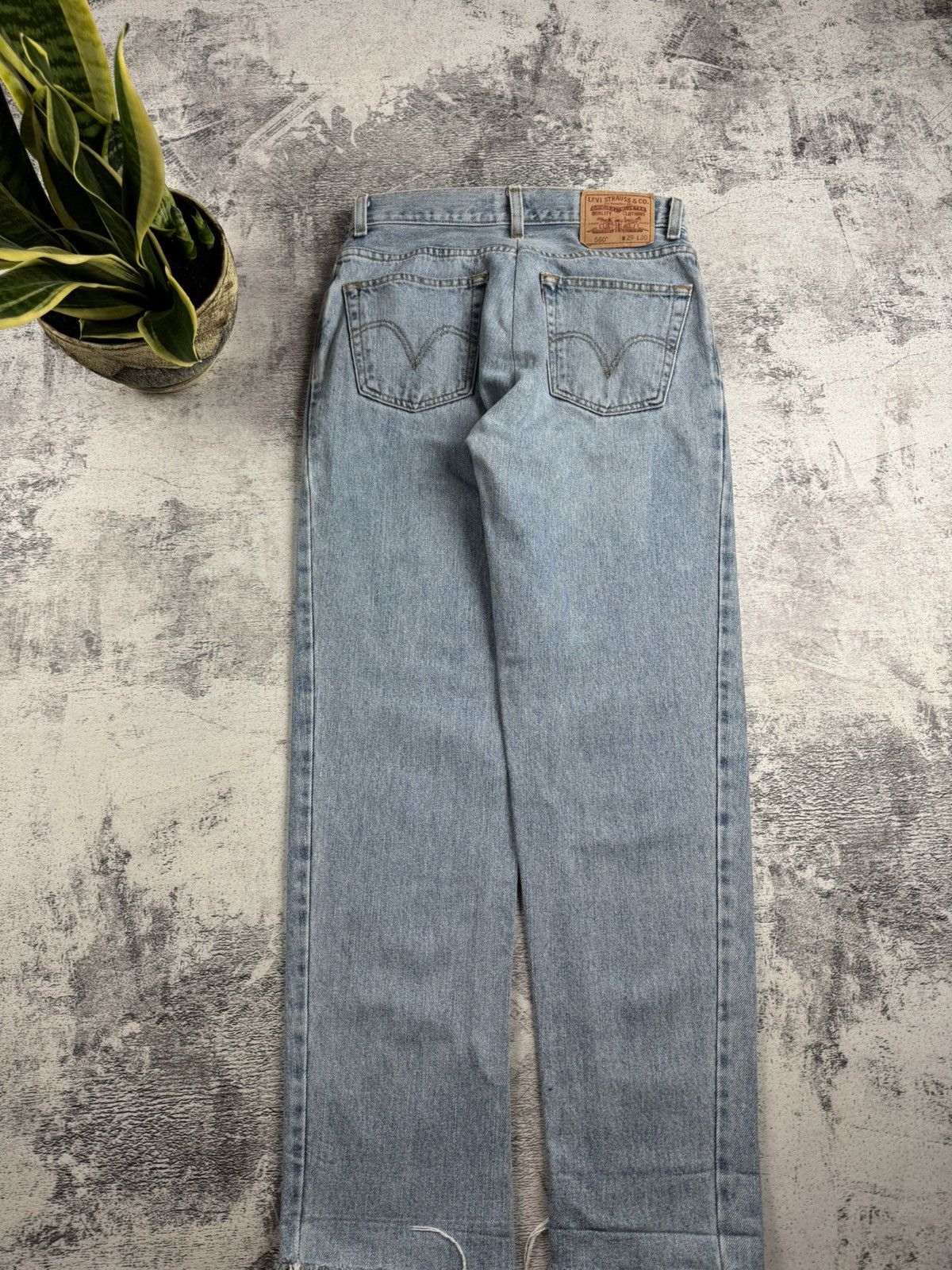 Levi's LEVIS 560 Comfort Fit W29 L30 Denim Straight USA 90s Jeans Pants Trousers Size US 30 / EU 46 - 5 Thumbnail
