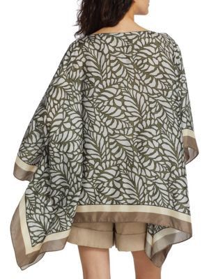 Brunello Cucinelli o1y0825 Silk Top in Multicolor Size M / US 6-8 / IT 42-44 - 3 Thumbnail