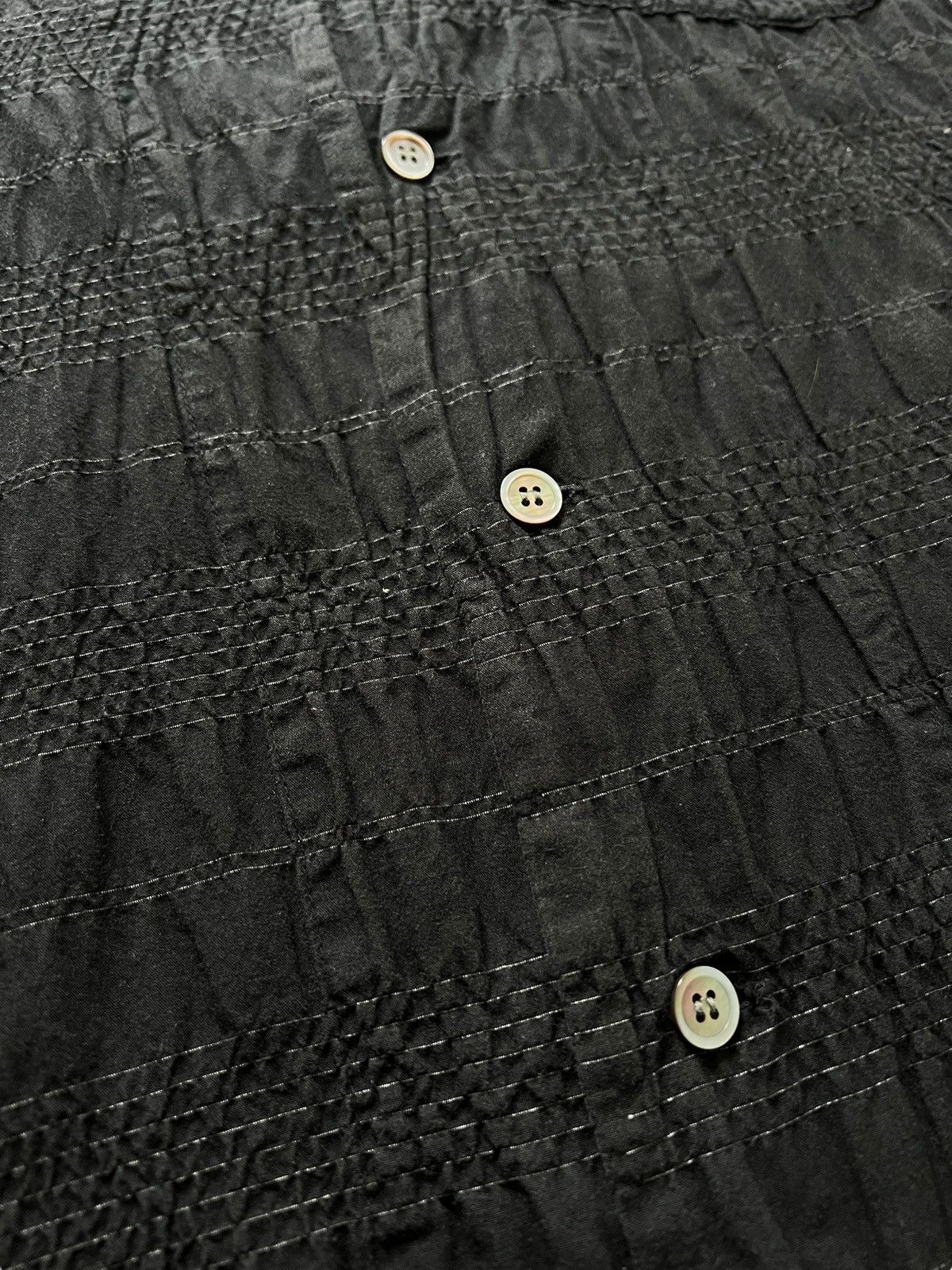 Issey Miyake 1990s Issey Miyake Textured Asymmetrical Button Up Shirt Size US M / EU 48-50 / 2 - 6 Thumbnail