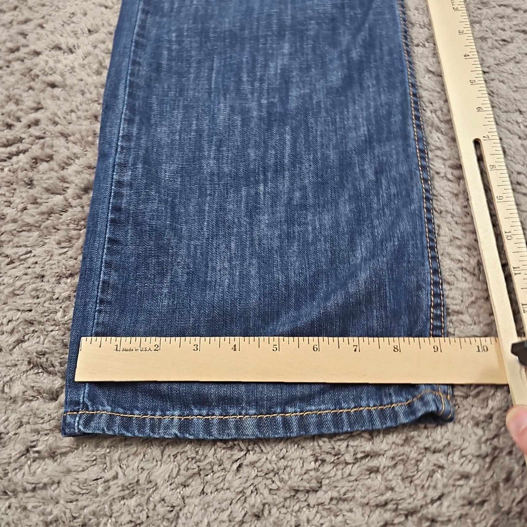 Levi's VINTAGE Levi's 527 Jeans Men Slim Straight Dark Wash 38 Regular 35x31 Blue Cotton Denim Mens Size US 35 - 7 Thumbnail
