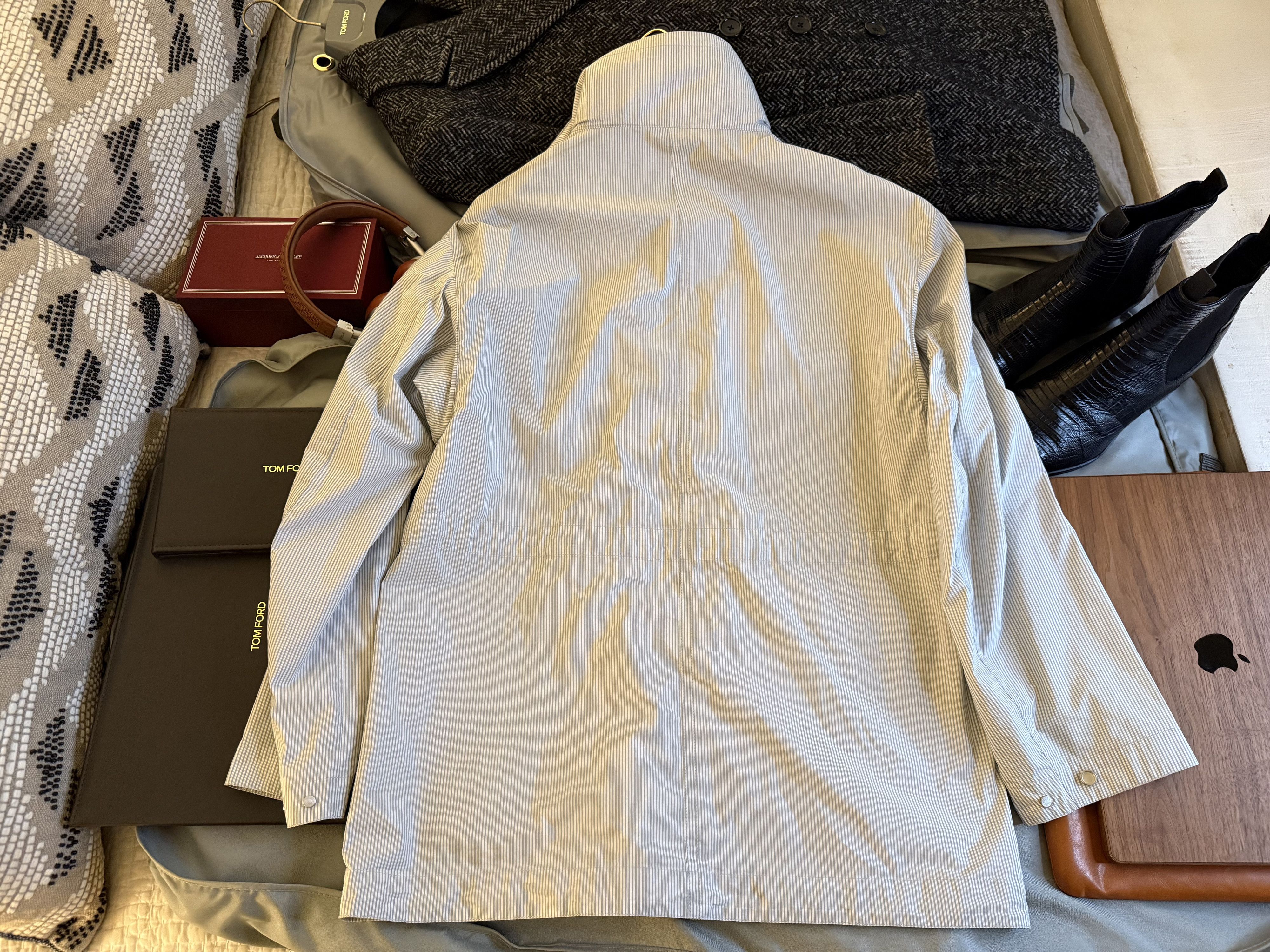 Hermes Coveted Rare New $5,900 w/tax HERMES “Rayure” Windbreaker Size US M / EU 48-50 / 2 - 19 Thumbnail