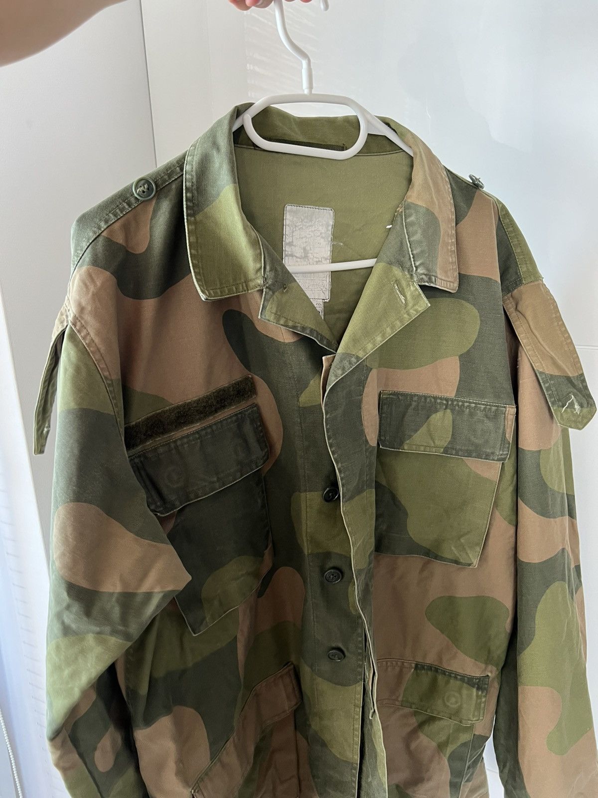 Vintage VINTAGE ‼️ Norwegian Camo NATO Army Tactical Jacket Size US M / EU 48-50 / 2 - 5 Thumbnail