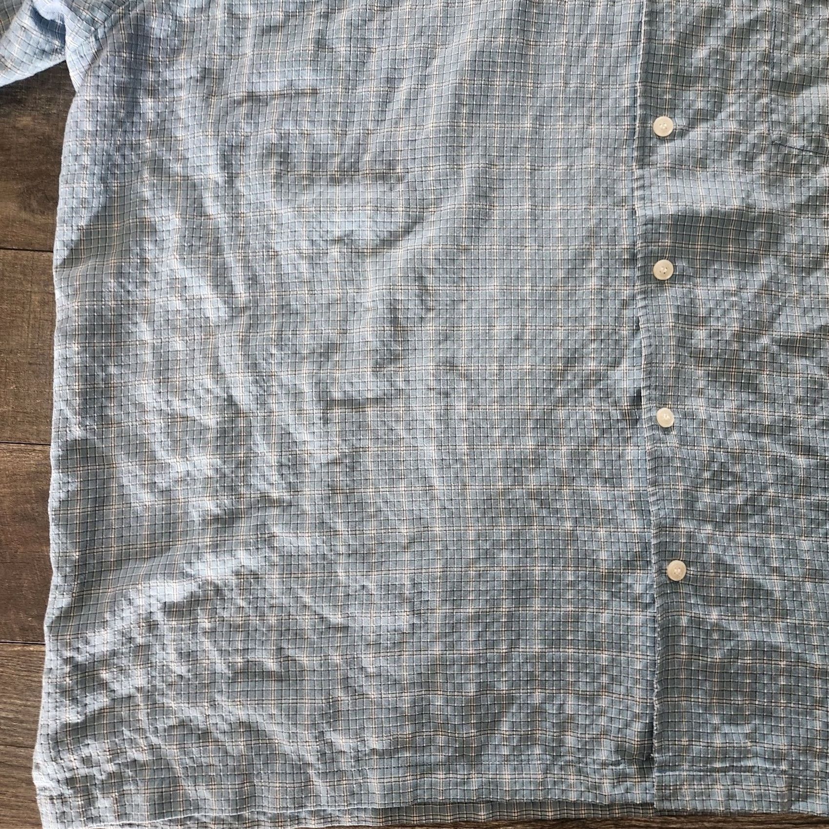 Ocean Pacific OP Ocean Pacific Shirt Mens 3XL Blue Rayon Blend Short Sleeve Button Textured Size US XXL / EU 58 / 5 - 3 Thumbnail