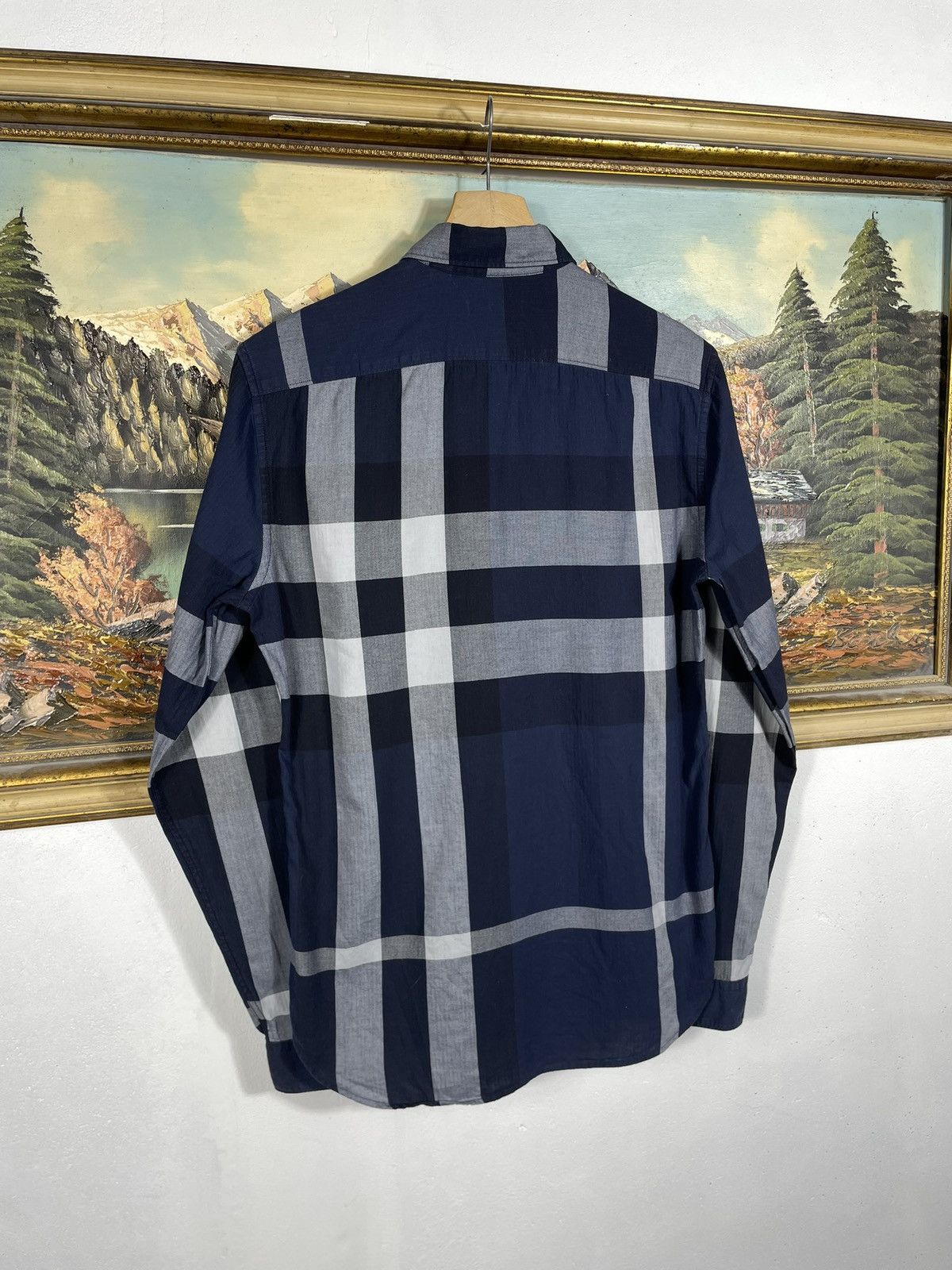 Burberry Burberry Blue Nova Check Checkered Shirt Old Money Luxury Size US S / EU 44-46 / 1 - 6 Thumbnail