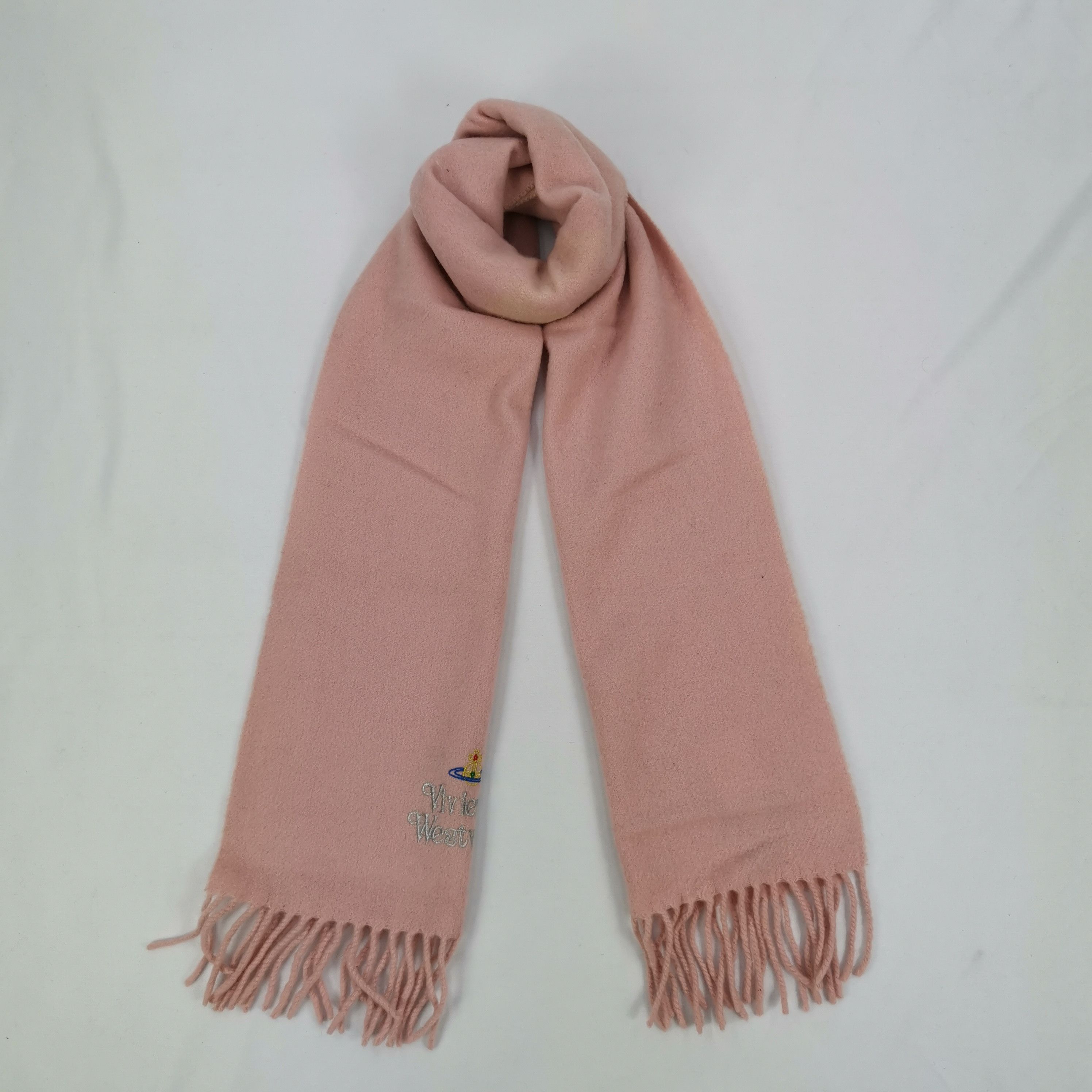 Vintage Vivienne Westwood Wool Scarf Fringe Orbs Scarves