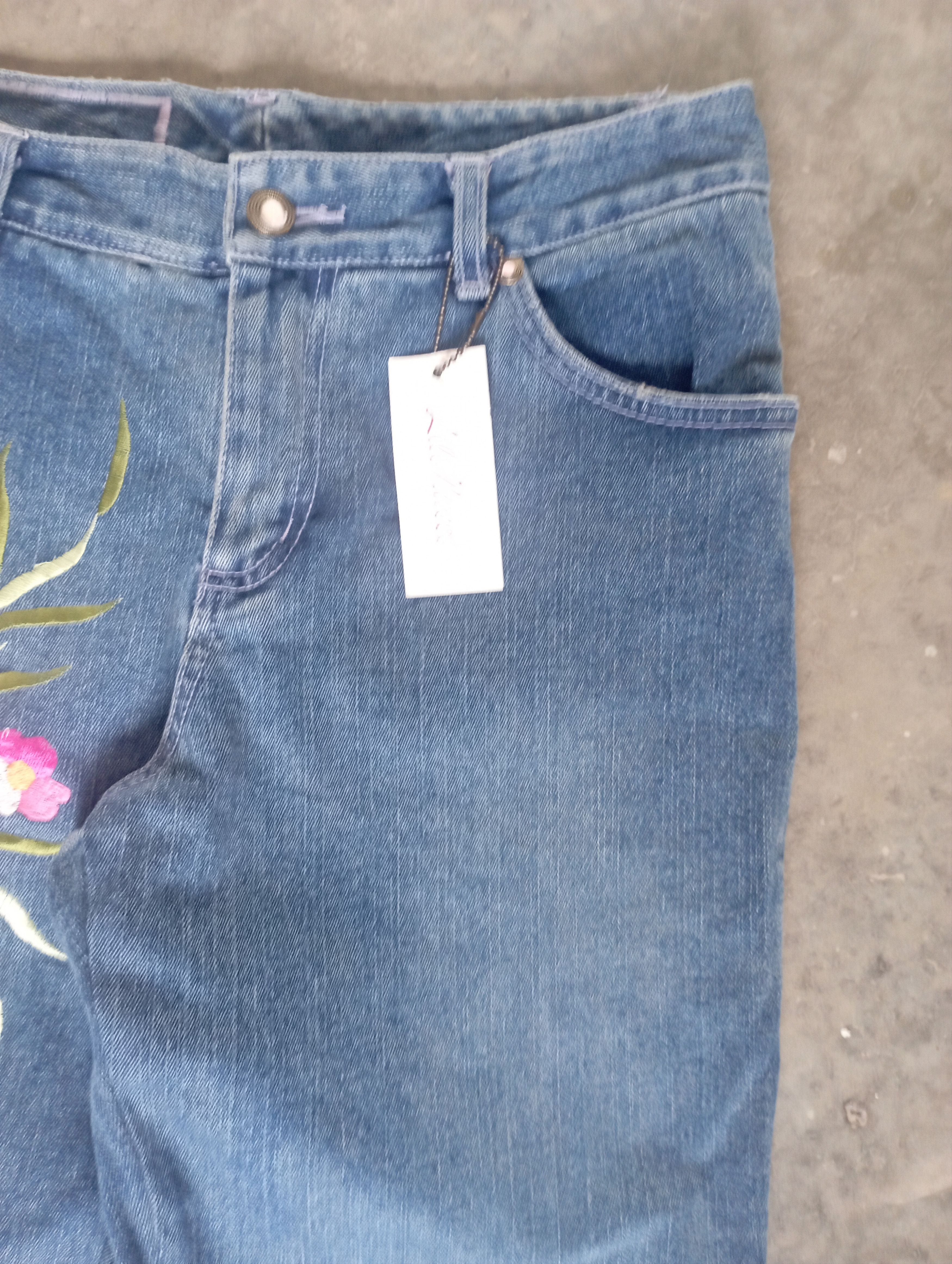 Hysteric Glamour Avant Garde New Lili Nucci Japan Embroidered Flowerd Jeans Size 28" / US 6 / IT 42 - 5 Thumbnail