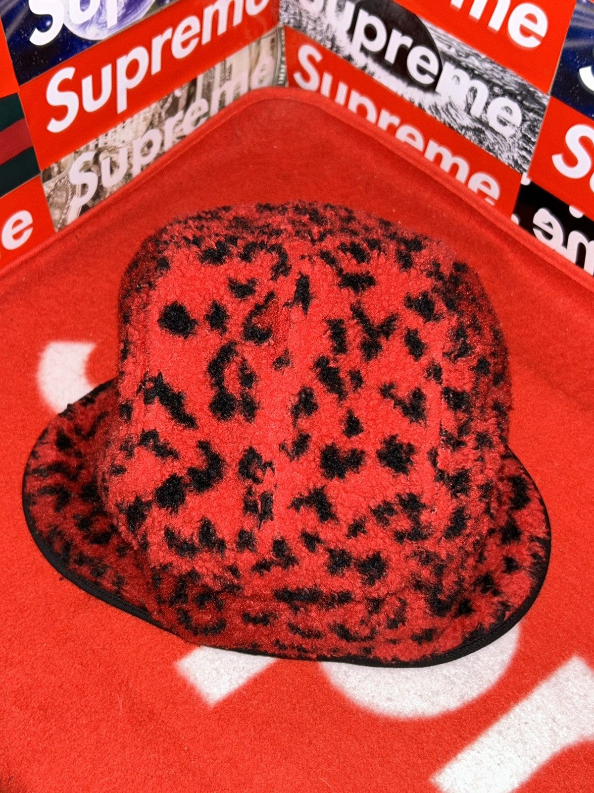Supreme Supreme Leopard Polar Fleece Earflap Camp Cap FW17 NEW Size ONE SIZE - 3 Thumbnail