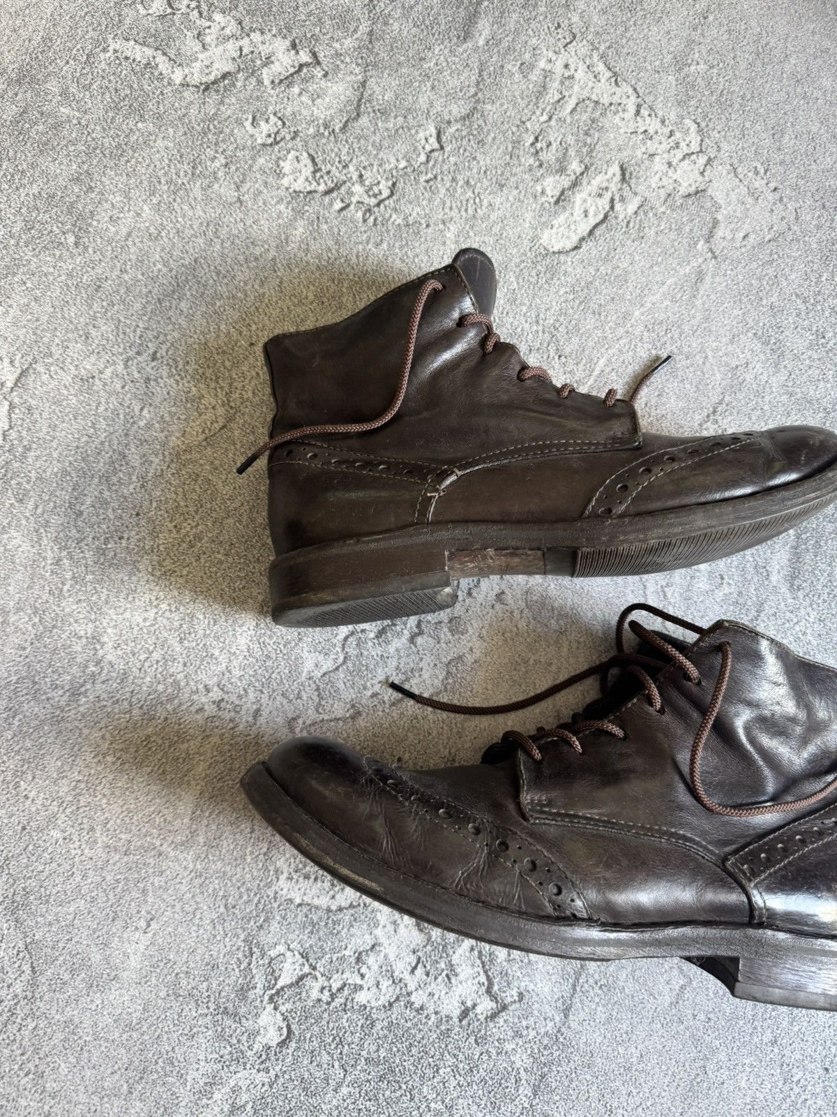 MoMA MOMA 42size brown leather high boots shoes vintage retro Size US 9 / EU 42 - 2 Thumbnail