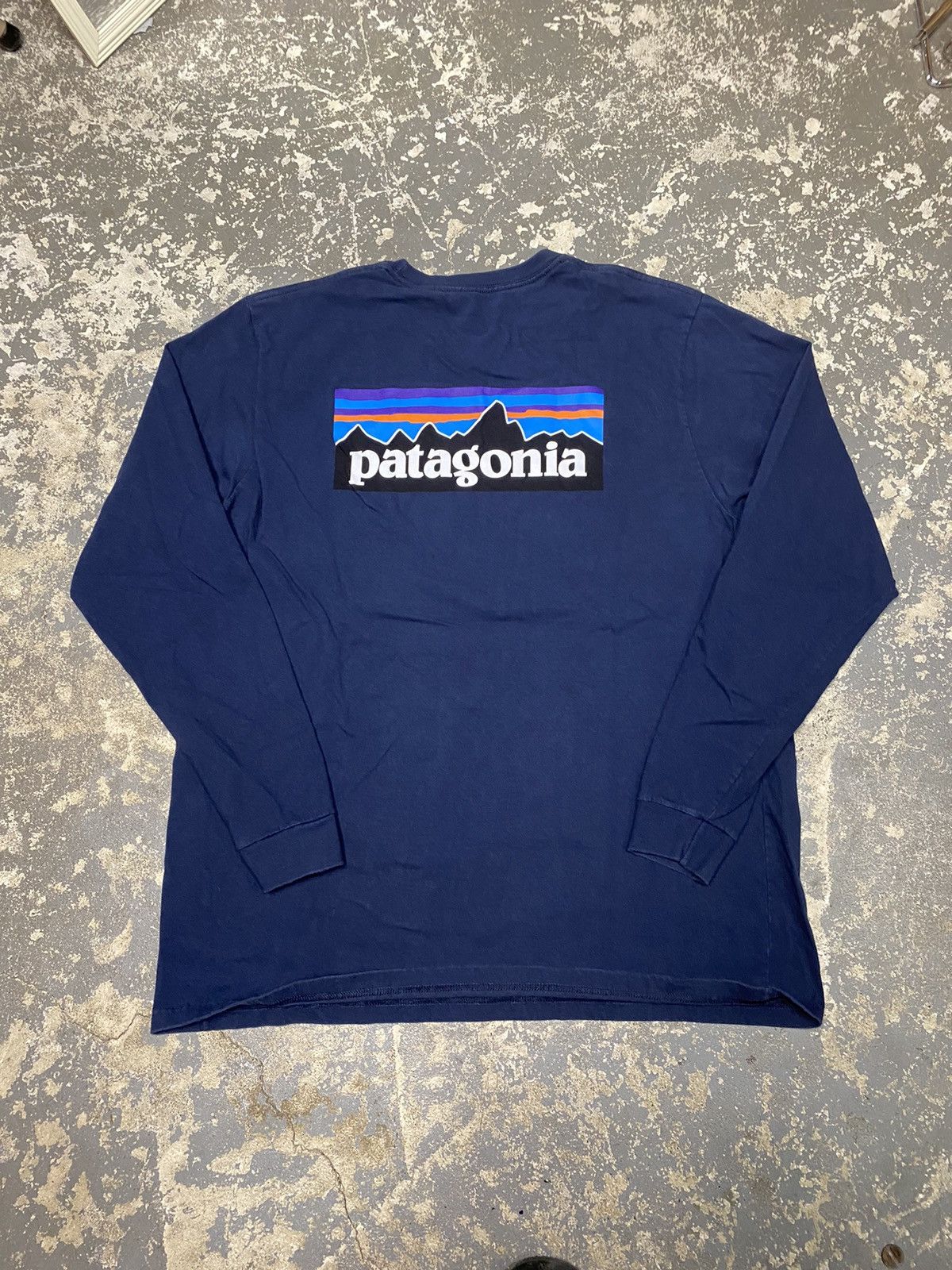 Patagonia × Vintage Patagonia Organic Cotton Long Sleeve Tshirt Size US XL / EU 56 / 4 - 1 Thumbnail