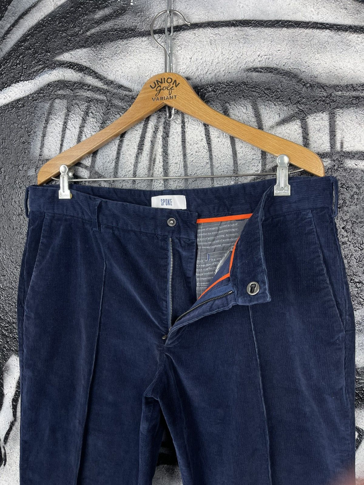 SPOKE Spoke Sharps Corduroy Dark Blue Chino Pants Men’s Size 36 Size US 36 / EU 52 - 6 Thumbnail