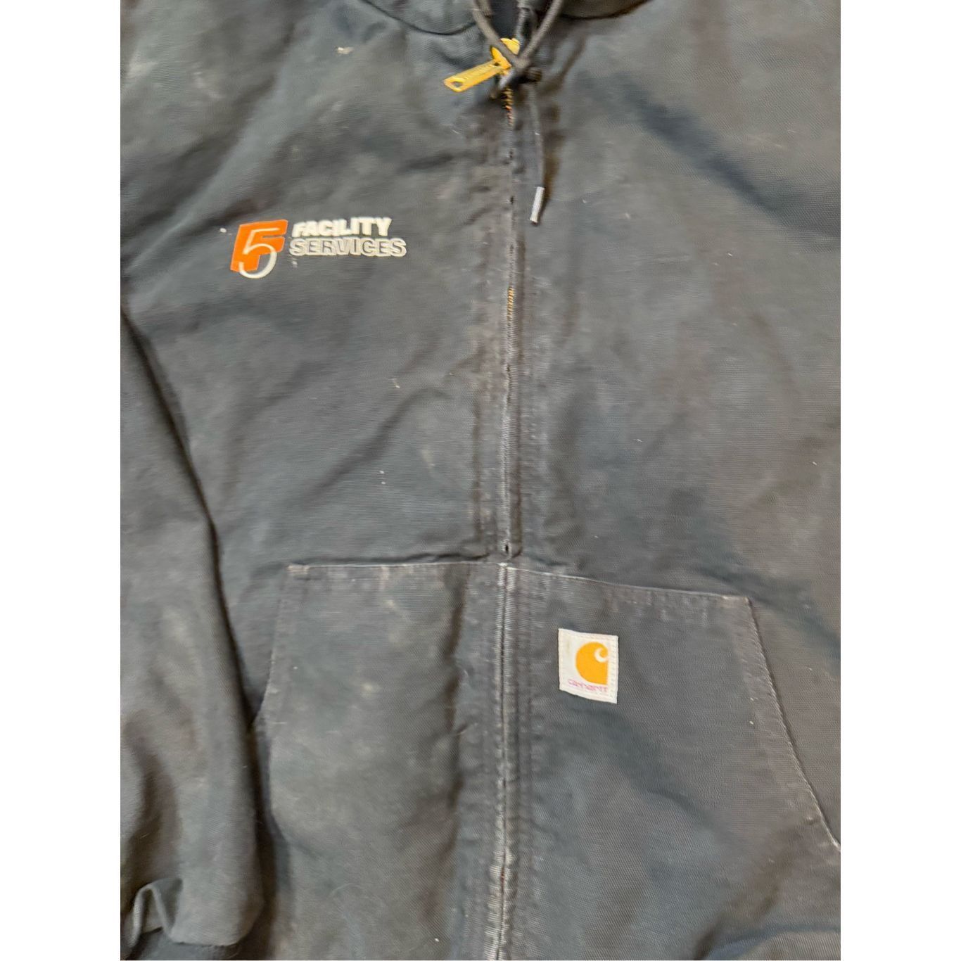 Carhartt Size XXL - Carhartt J140 BLK Black USA Made Full Zip Hooded Jacket Embroidered Size US XXL / EU 58 / 5 - 6 Thumbnail