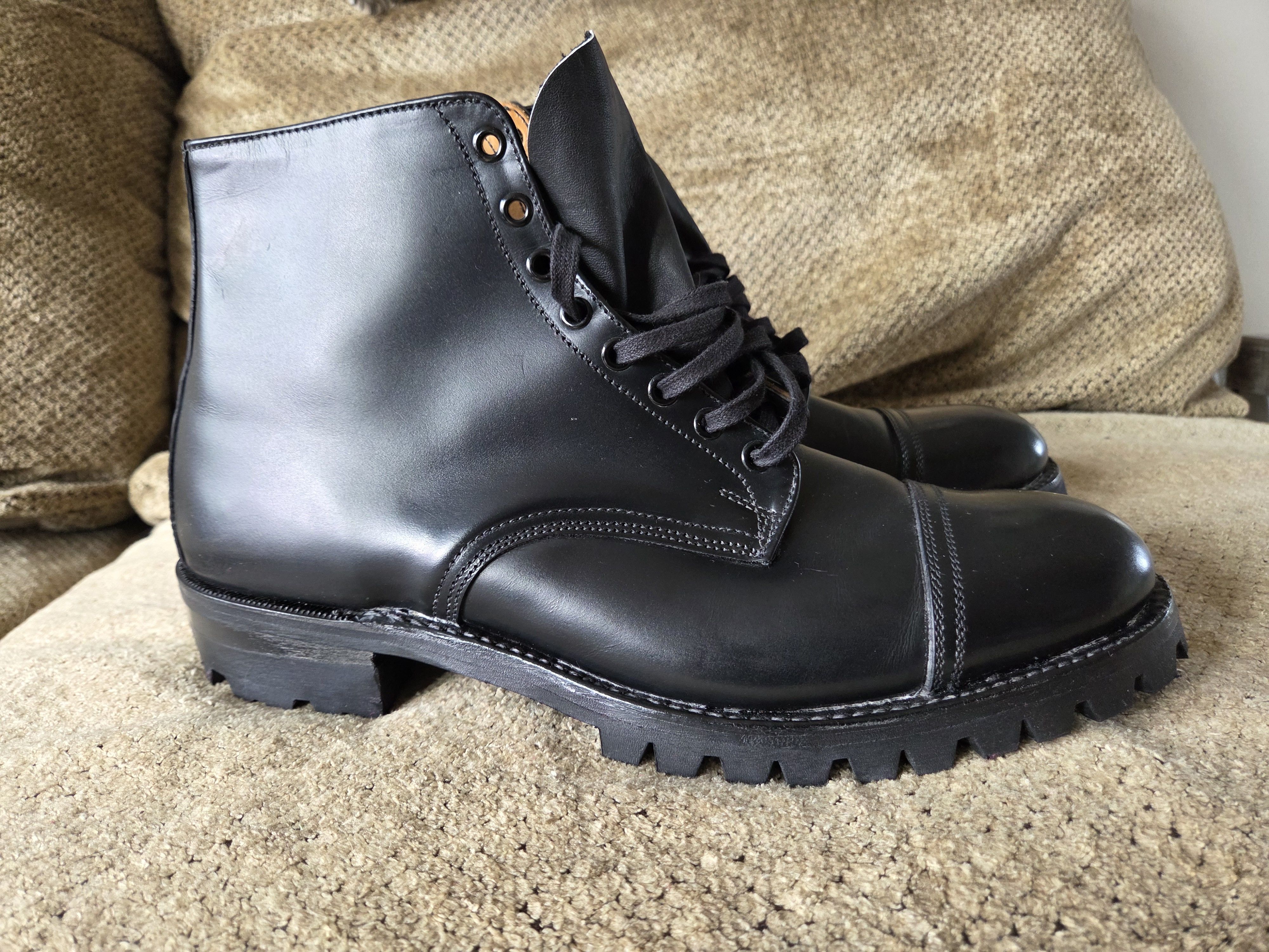 Other HALFS Germany Leather Boots Vibram Lug Sole Cap Toes 11 UK Size US 11 / EU 44 - 10 Thumbnail