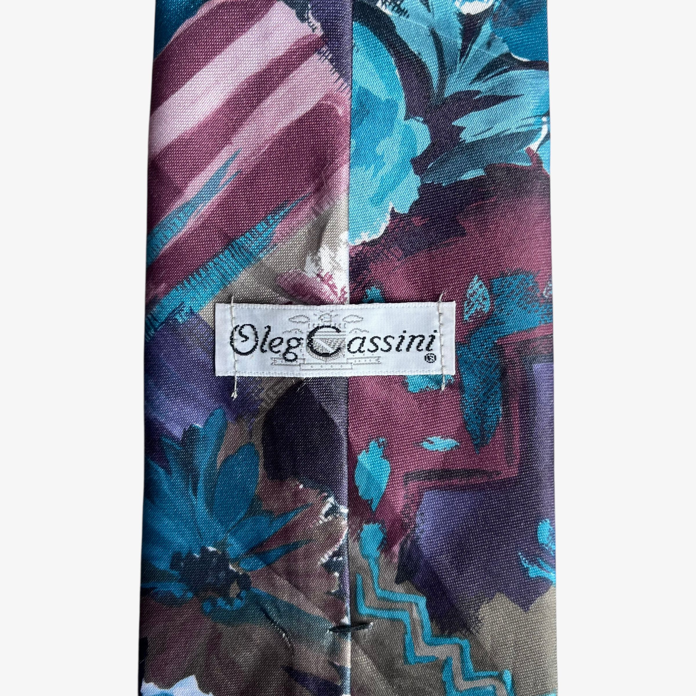 Oleg Cassini Vintage 80s Oleg Cassini Floral Water Colour Print Tie Size ONE SIZE - 2 Thumbnail