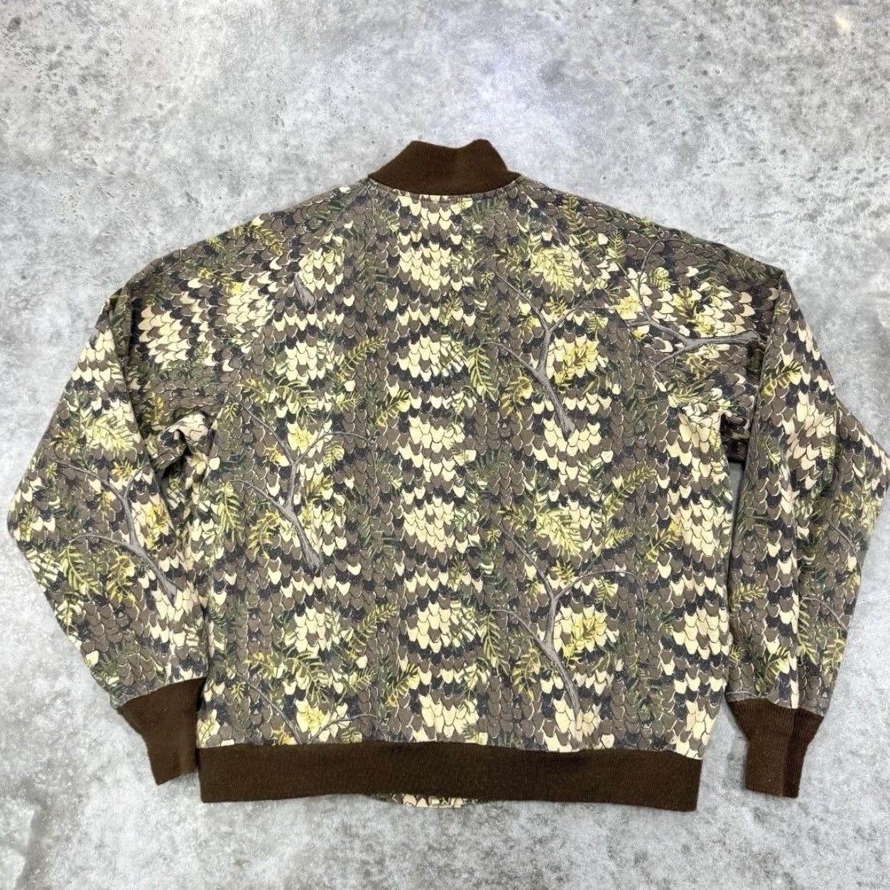 Vintage VINTAGE Camouflage Jacket Mens Large Diamond back Brown Camo Hunting Bomber 90s Size US XL / EU 56 / 4 - 6 Thumbnail