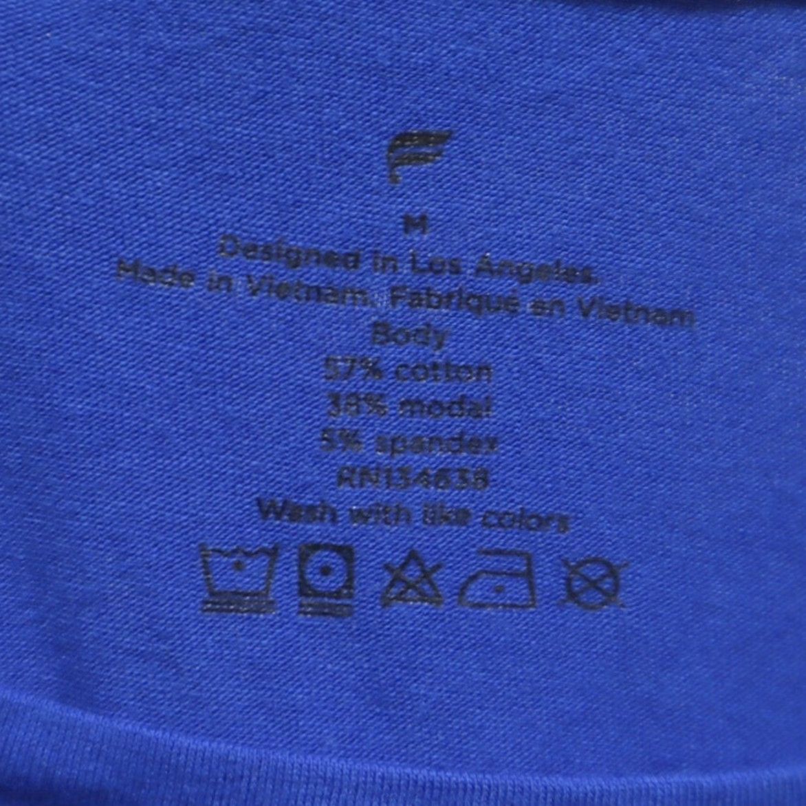 Fabletics Fabletics Shirt Blue Men M Kevin Hart Stretch Solid T-Shirt Size US M / EU 48-50 / 2 - 5 Thumbnail