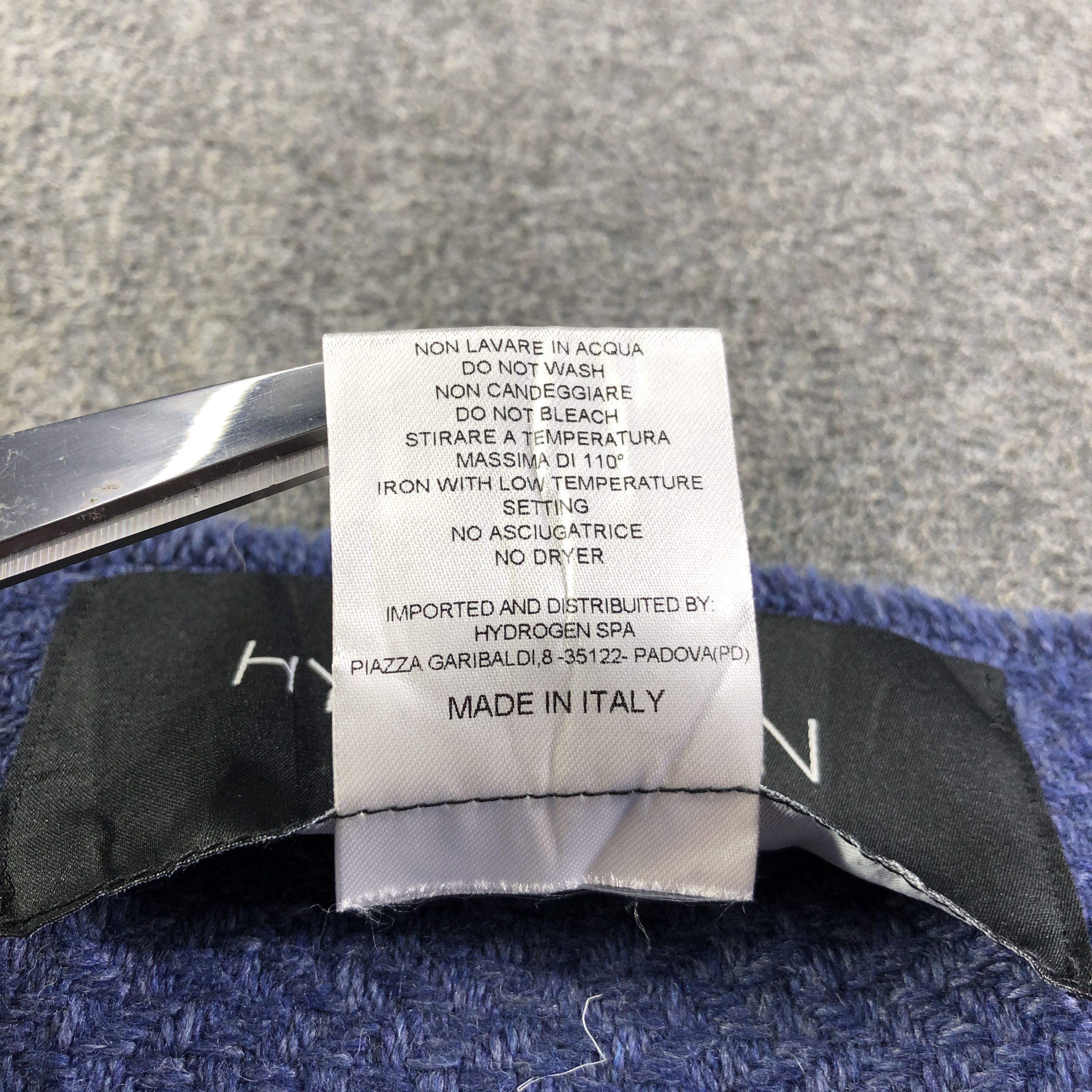 HYDROGEN Hydrogen Italy Wool Scarf Muffler V2689 Size ONE SIZE - 6 Thumbnail