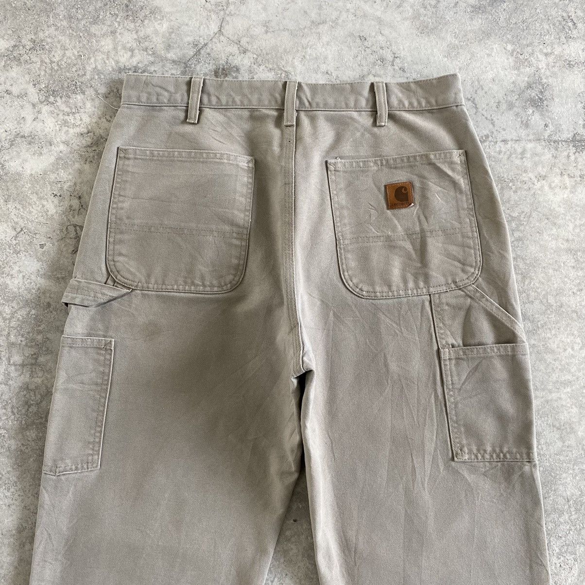 Carhartt Vintage Carhartt Desert Grey Dirty Carpenter Pants Size US 33 - 16 Thumbnail