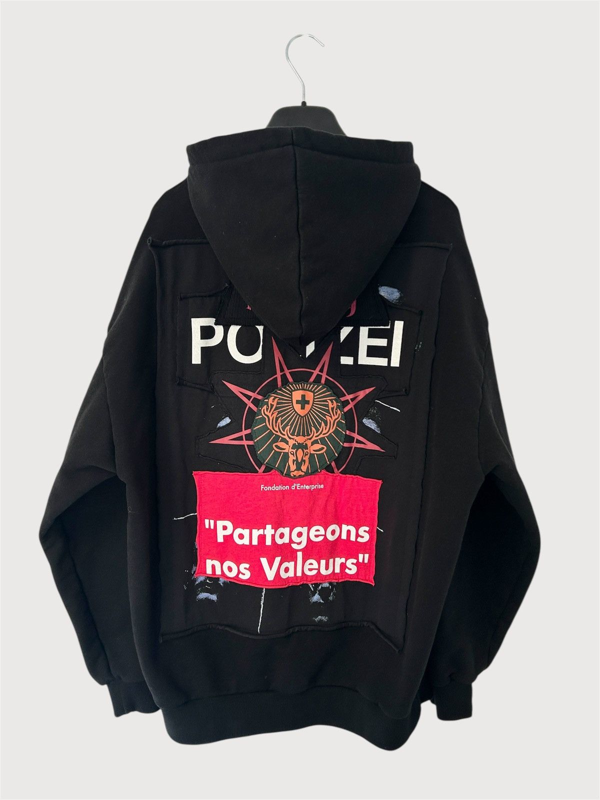 Vetements FW2019 Runway Russian Patchwork Hoodie Size US XS / EU 42 / 0 - 2 Thumbnail